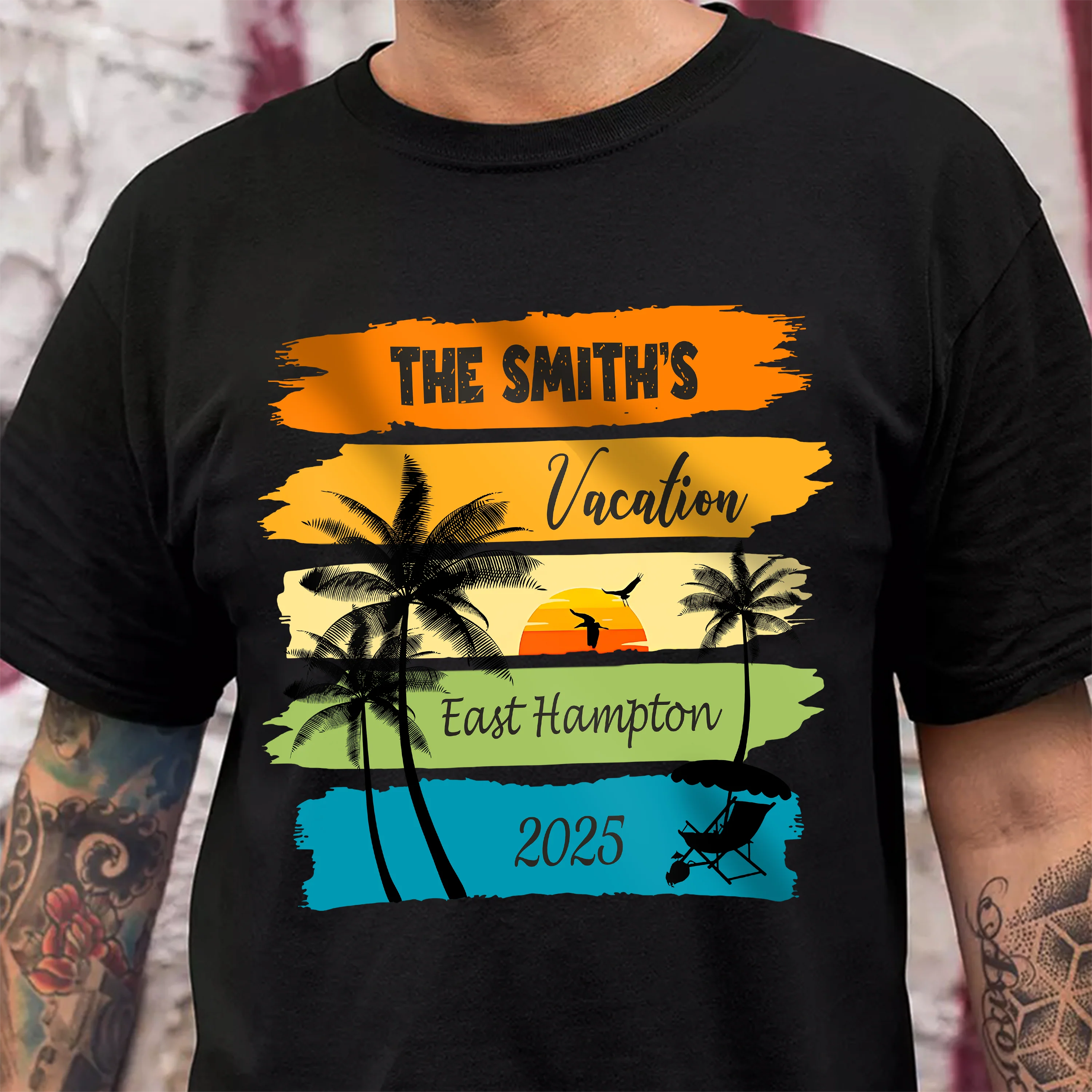 Custom Family Vacation Shirts 2025 – Personalized Family Trip Dark Shirts LM32 893817 - Image 2