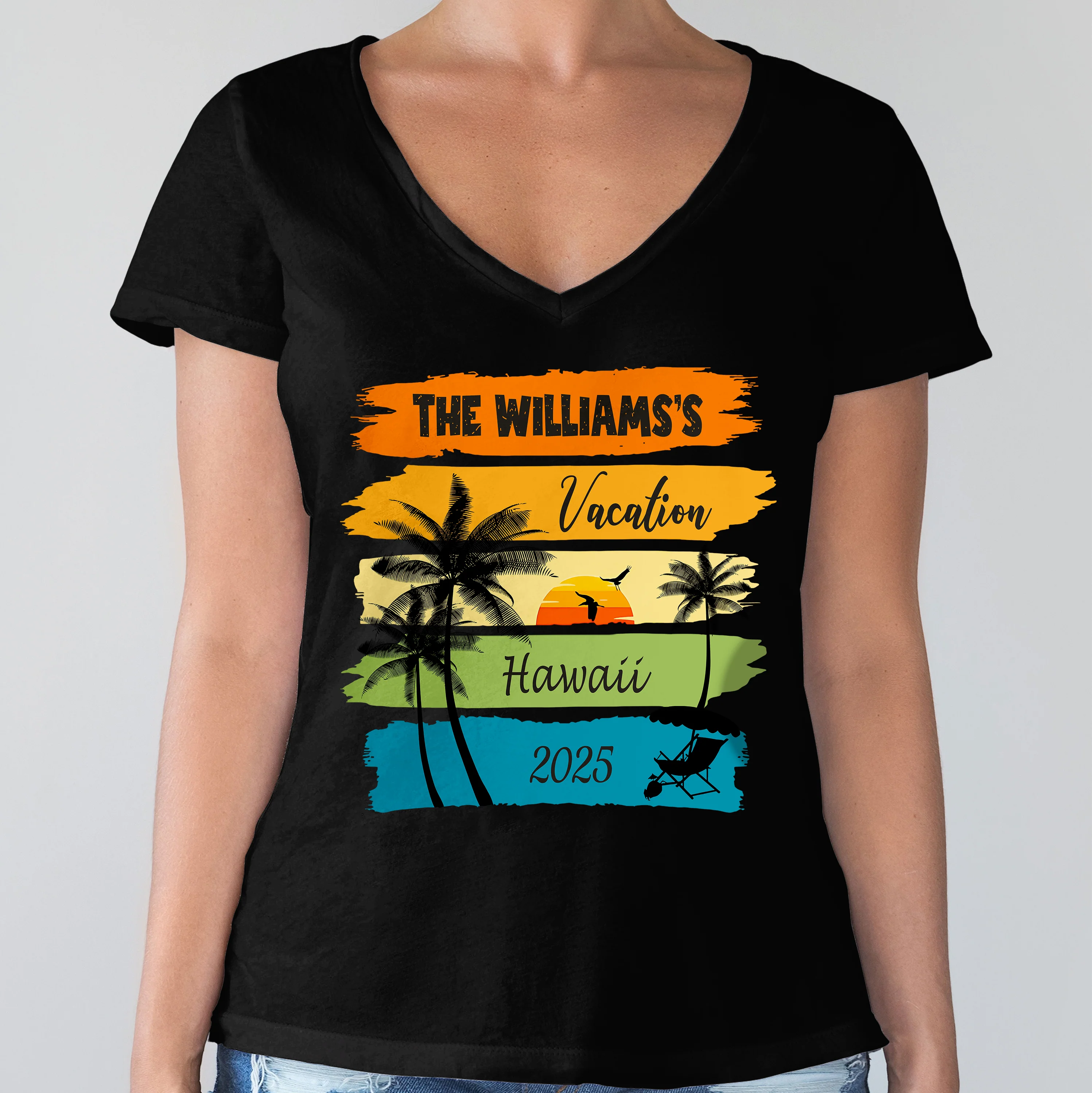 Custom Family Vacation Shirts 2025 – Personalized Family Trip Dark Shirts LM32 893817 - Image 7