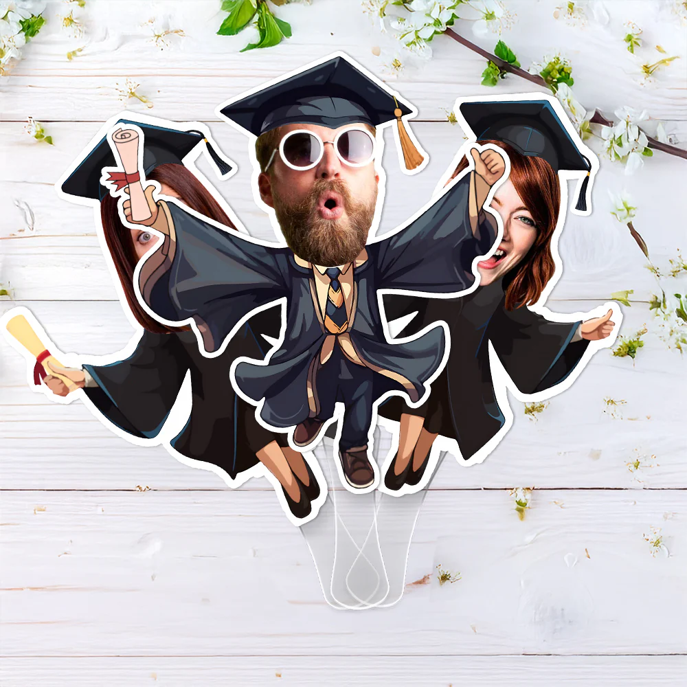 Custom Funny Face Graduation Class of 2026 Decoration Face Fan HO82 901922 - Image 4