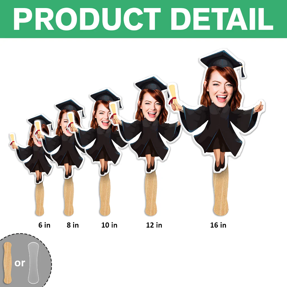 Custom Funny Face Graduation Class of 2026 Decoration Face Fan HO82 901922 - Image 7
