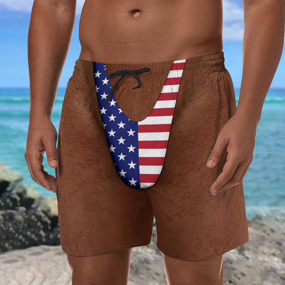 Custom Funny Patriotic Me Beach Short, Summer Vacation And Travel Gifts For Men HA75 921864 - Image 5