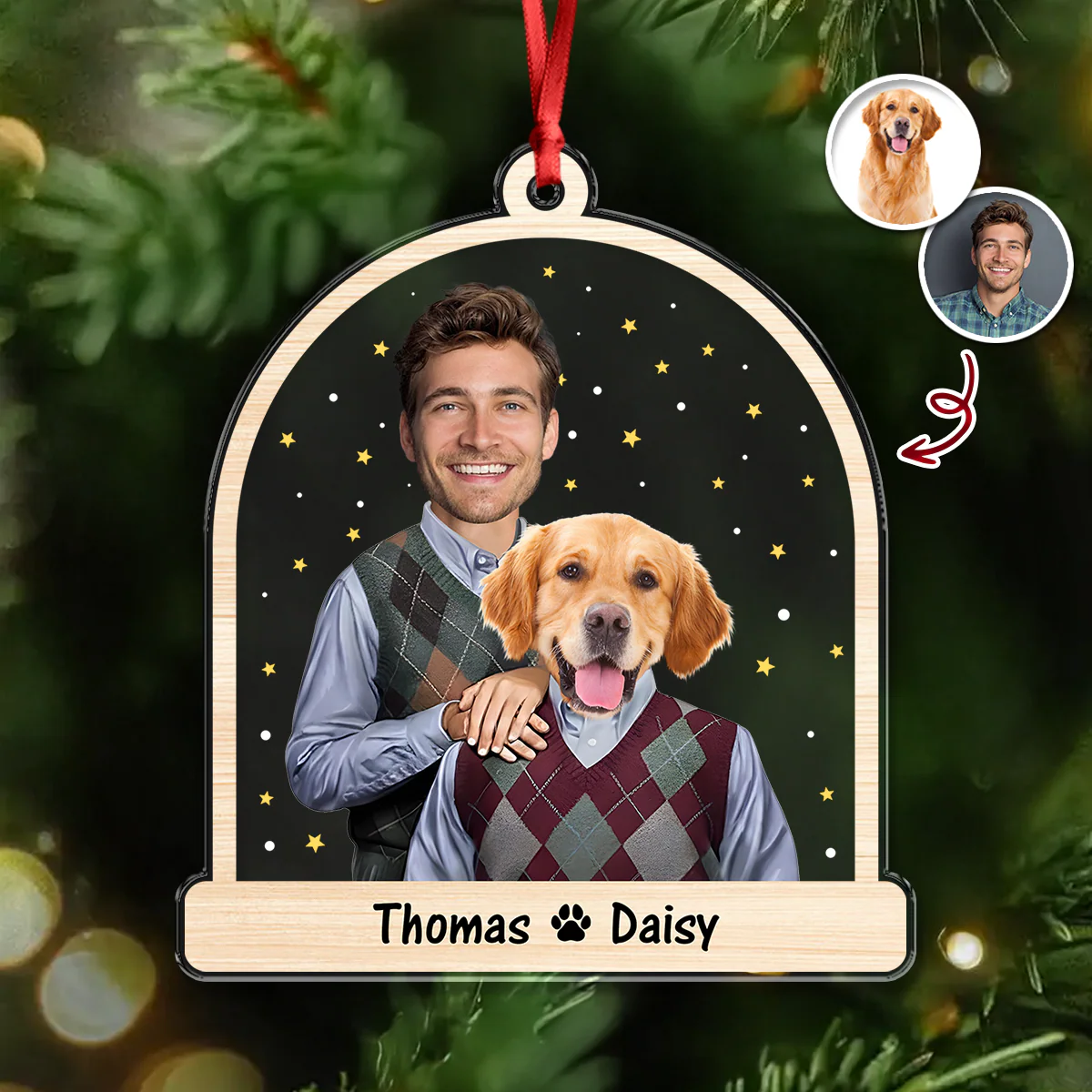 Custom Funny Step Brothers Acrylic Ornament Christmas Gift For Pet Lovers HA75 898272 - Image 2