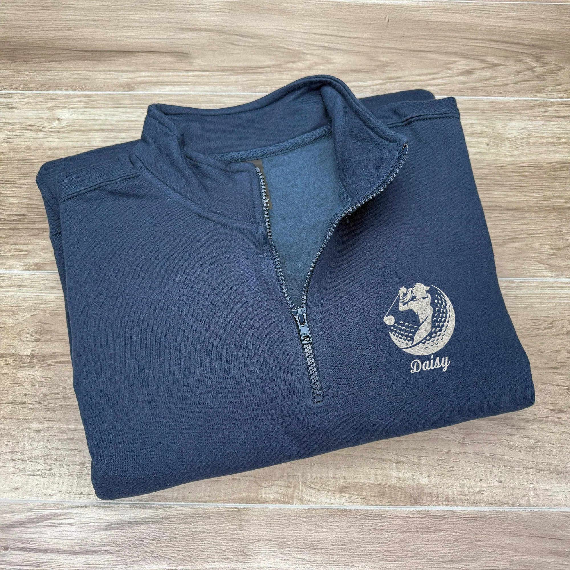 Custom Golf Player Name Embroidered Golf Quarter Zip Sweater LM32 897601 - Image 5