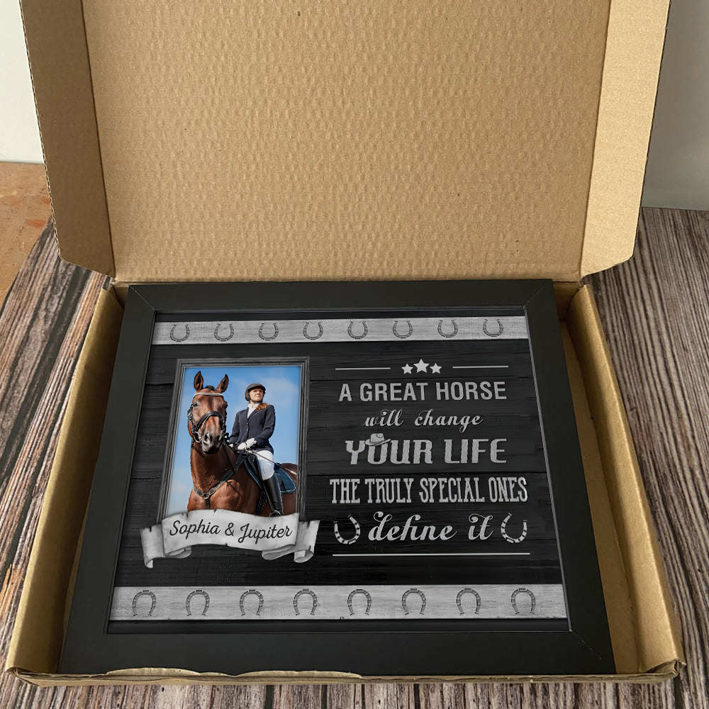 Custom Horse Photo Picture Frame Gift For Horse Lovers LM32 895885 - Image 3