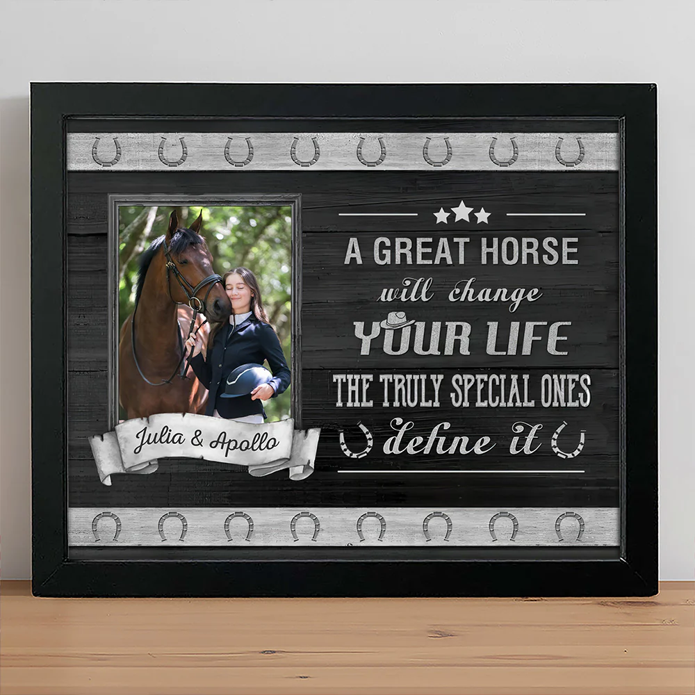 Custom Horse Photo Picture Frame Gift For Horse Lovers LM32 895885 - Image 4