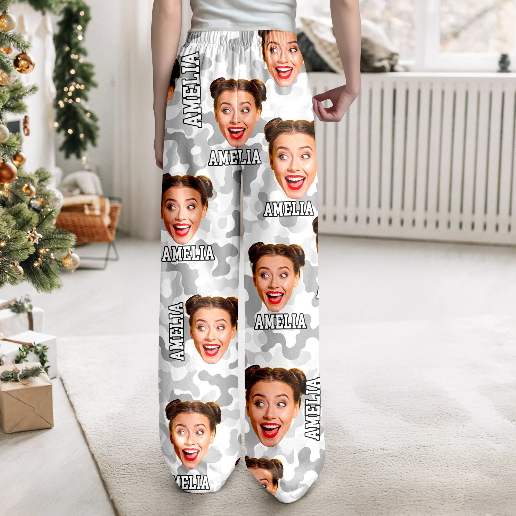 Custom Human Photo Camo Pattern Sweatpants TH10 896669 - Image 8