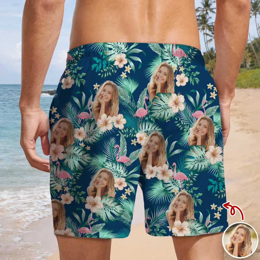 Custom Human Photo Tropical Vacation Aloha Beach Short HO82 902648 - Image 4