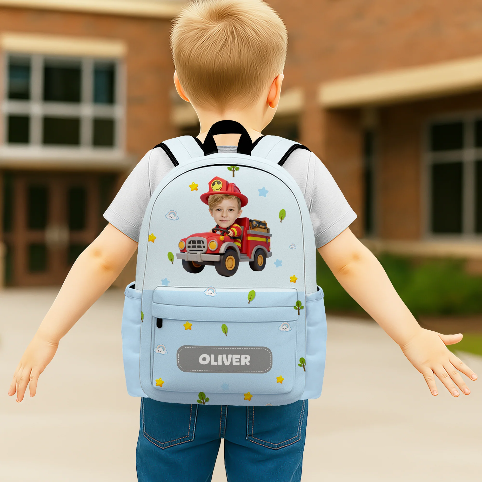 Custom Kid Photo Personalized Backpack Back To School Gift For Kids, Daughter Or Son LM32 895005 - Image 2