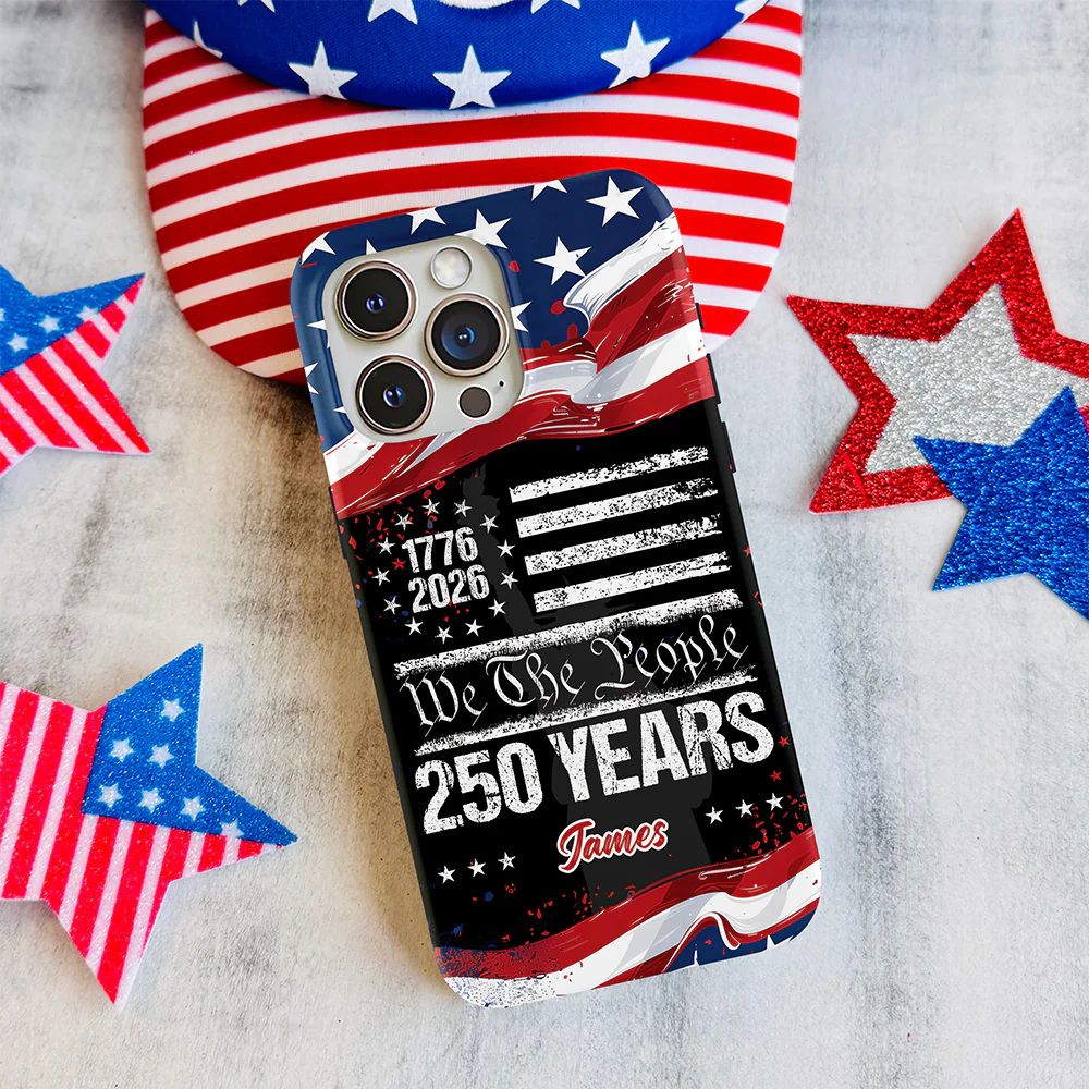 Custom Name 250 Years USA 250th Birthday 1776-2026 Eagle Phone Case HA75 920198 - Image 6