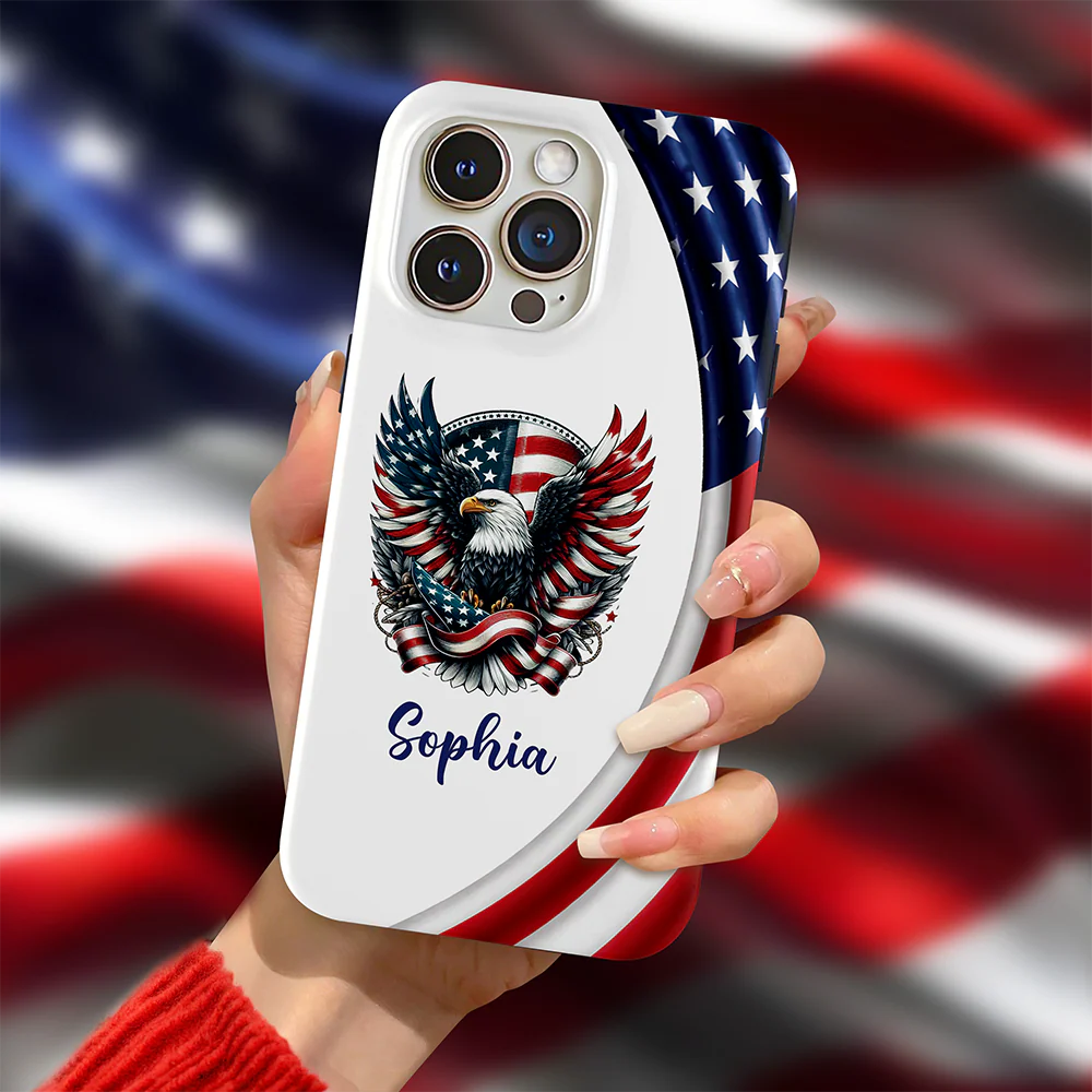 Custom Name American Pride Patriotic Eagle Phone Case HA75 921168 - Image 6