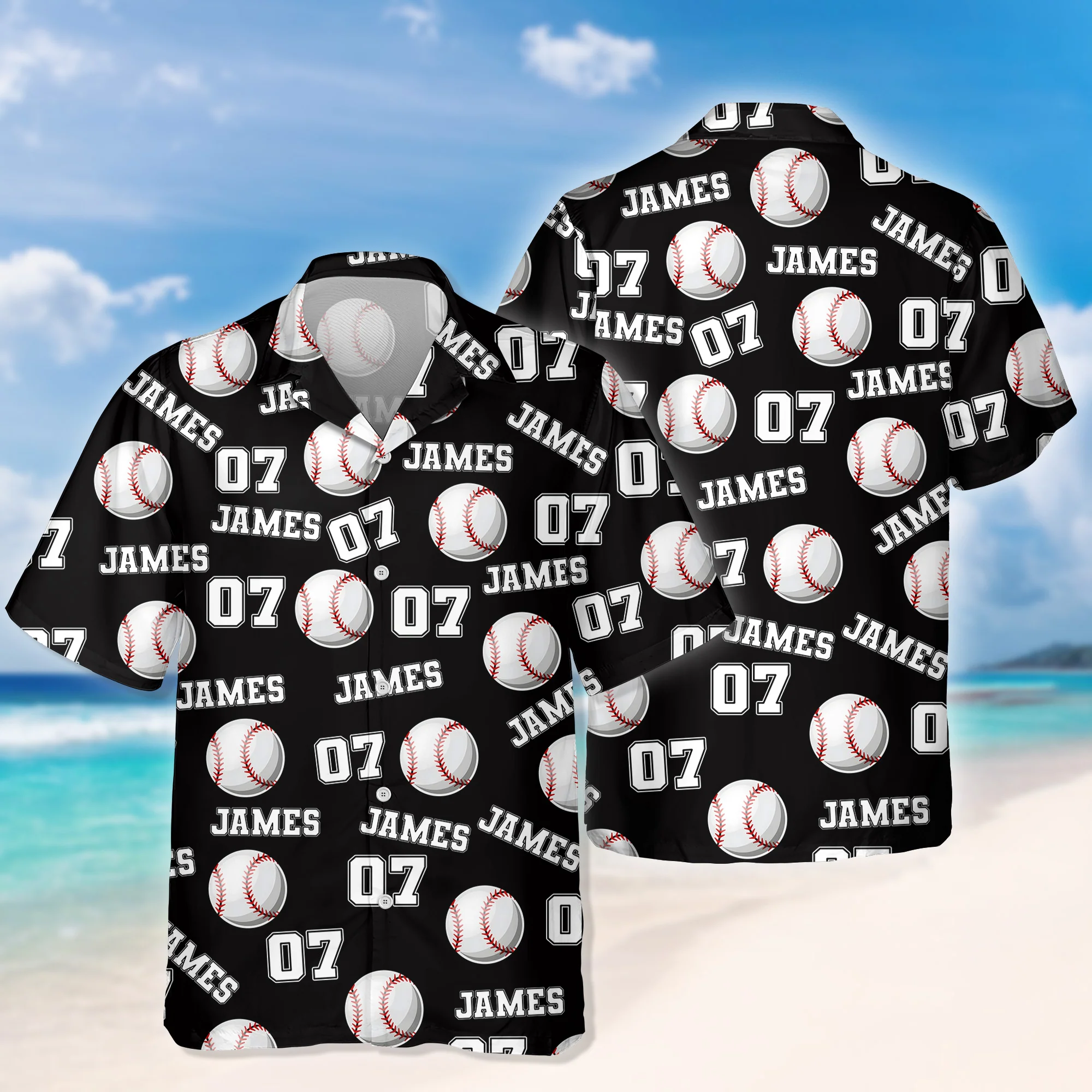 Custom Name And Number Hawaii Shirt For Baseball Player TH10 898197 - Image 5