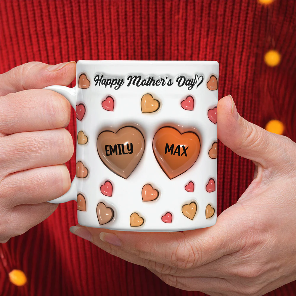 Custom Name Best Mom Ever 3D Inflated Effect Mug Gift For Mother's Day TH10 898985 - Image 2