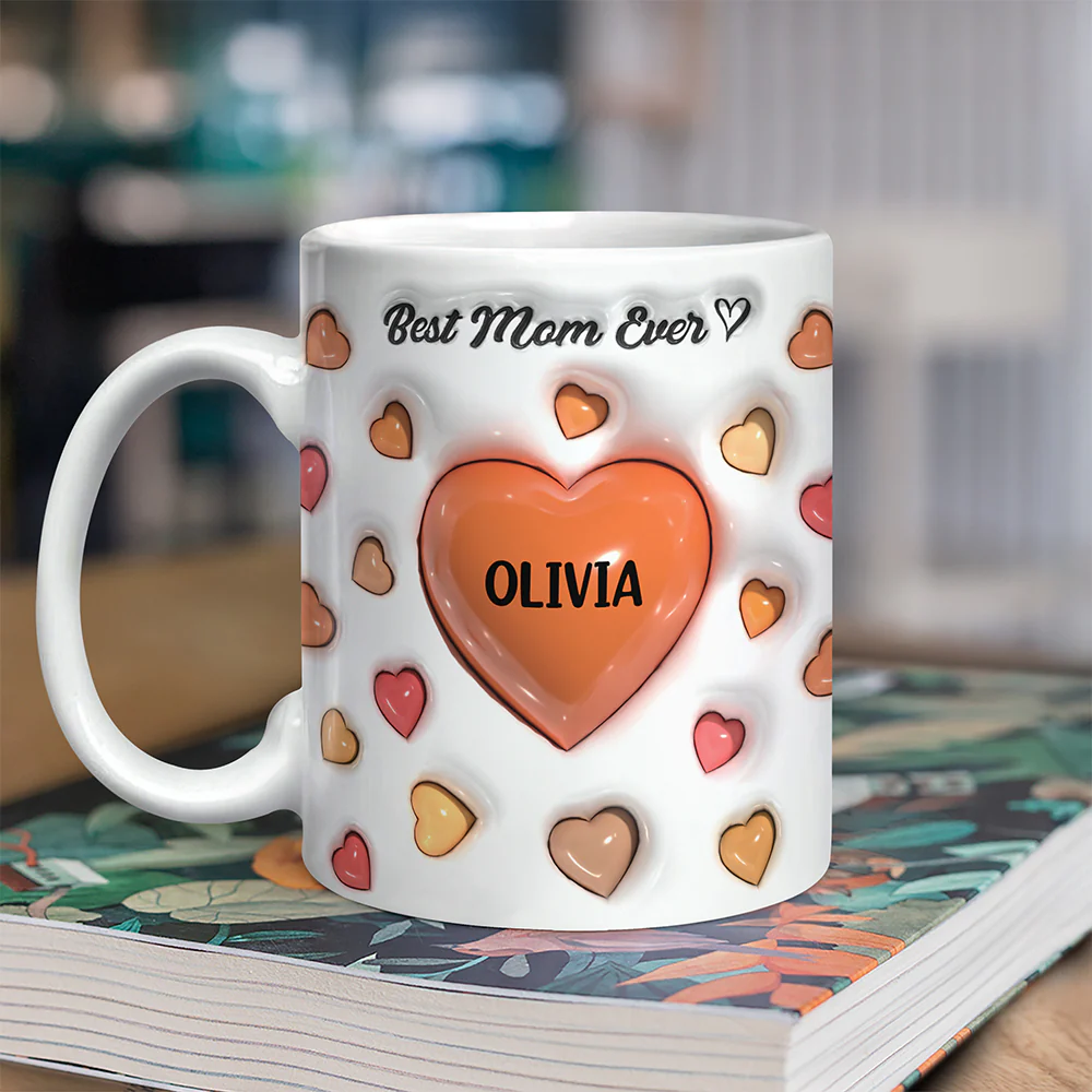 Custom Name Best Mom Ever 3D Inflated Effect Mug Gift For Mother's Day TH10 898985 - Image 5