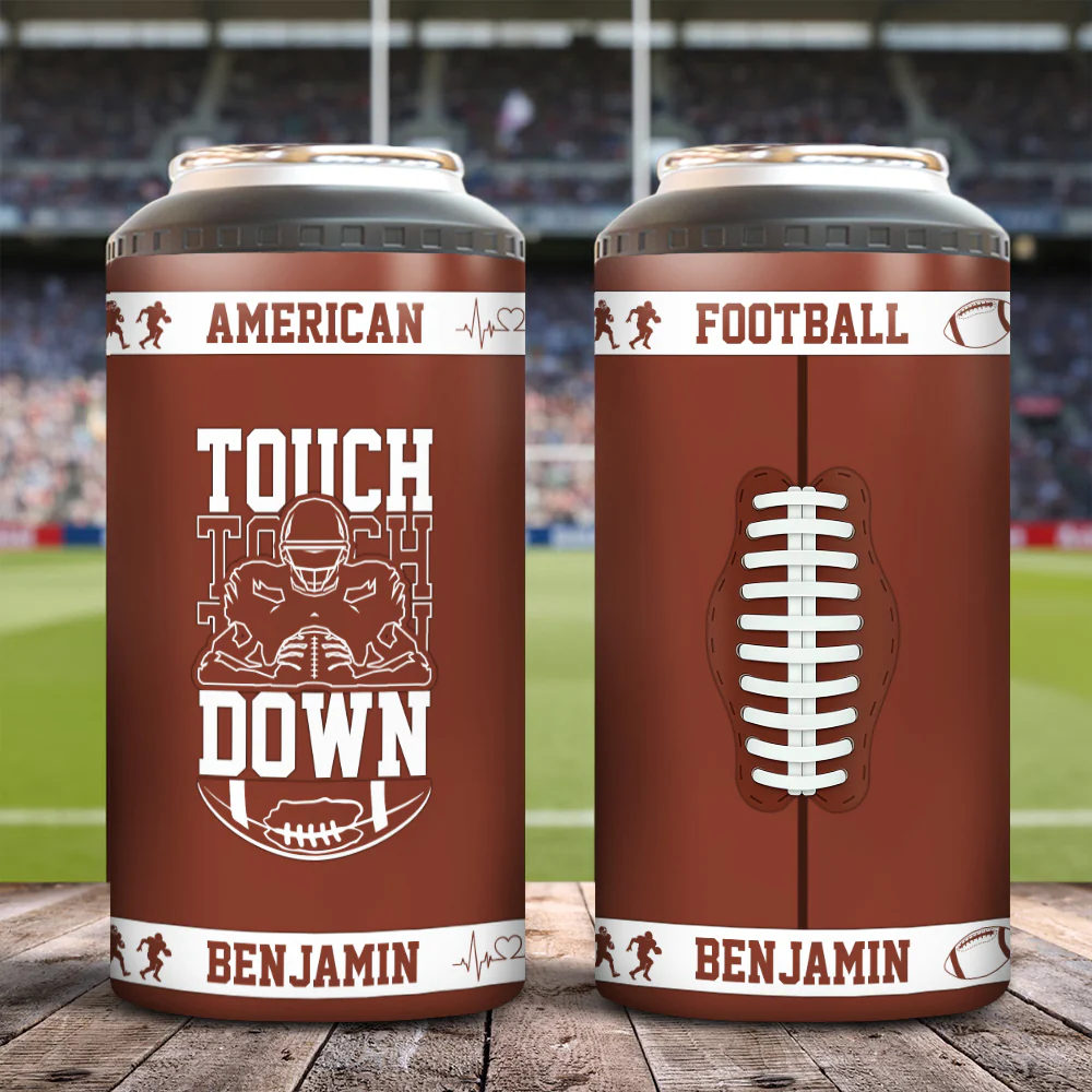 Custom Name Football Cooler Tumbler - Gifts for Men Football Players Lovers Men HO82 900934