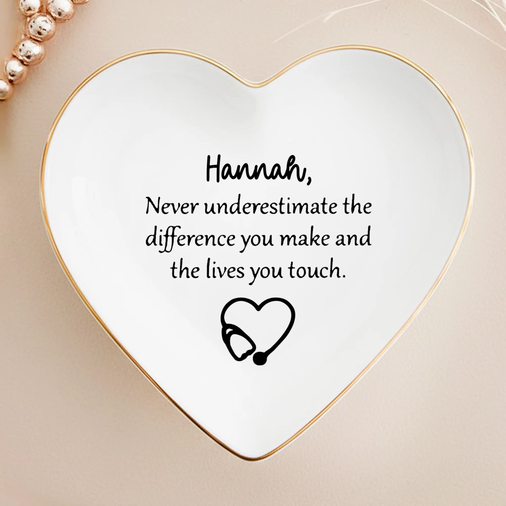 Custom Name Graduation RN BSN Nursing Grad Jewery Dish HO82 901736 - Image 3
