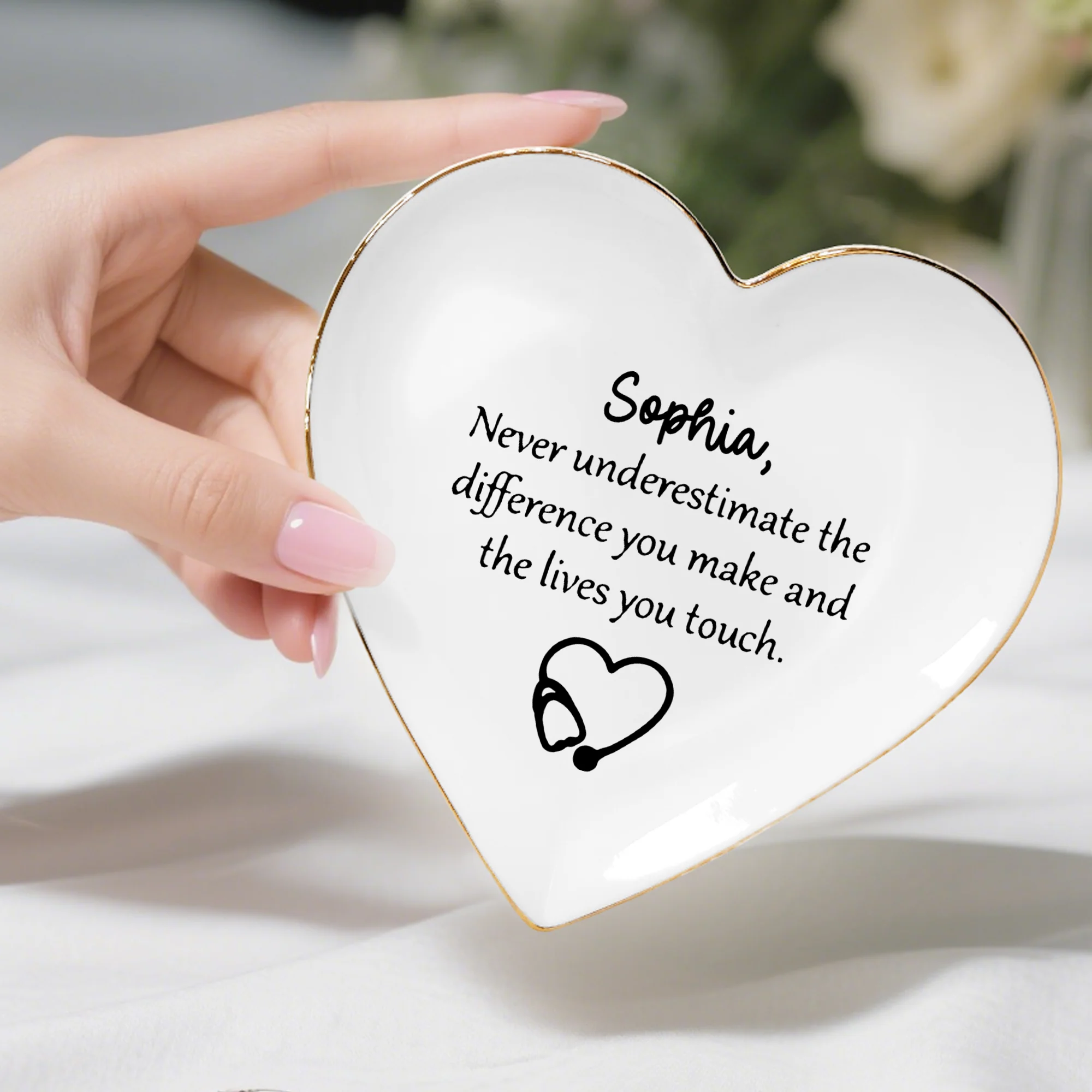 Custom Name Graduation RN BSN Nursing Grad Jewery Dish HO82 901736 - Image 4