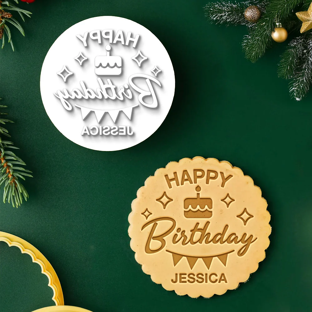 Custom Name Happy Birthday - Personalized Cookie Stamp HA75 898468 - Image 2