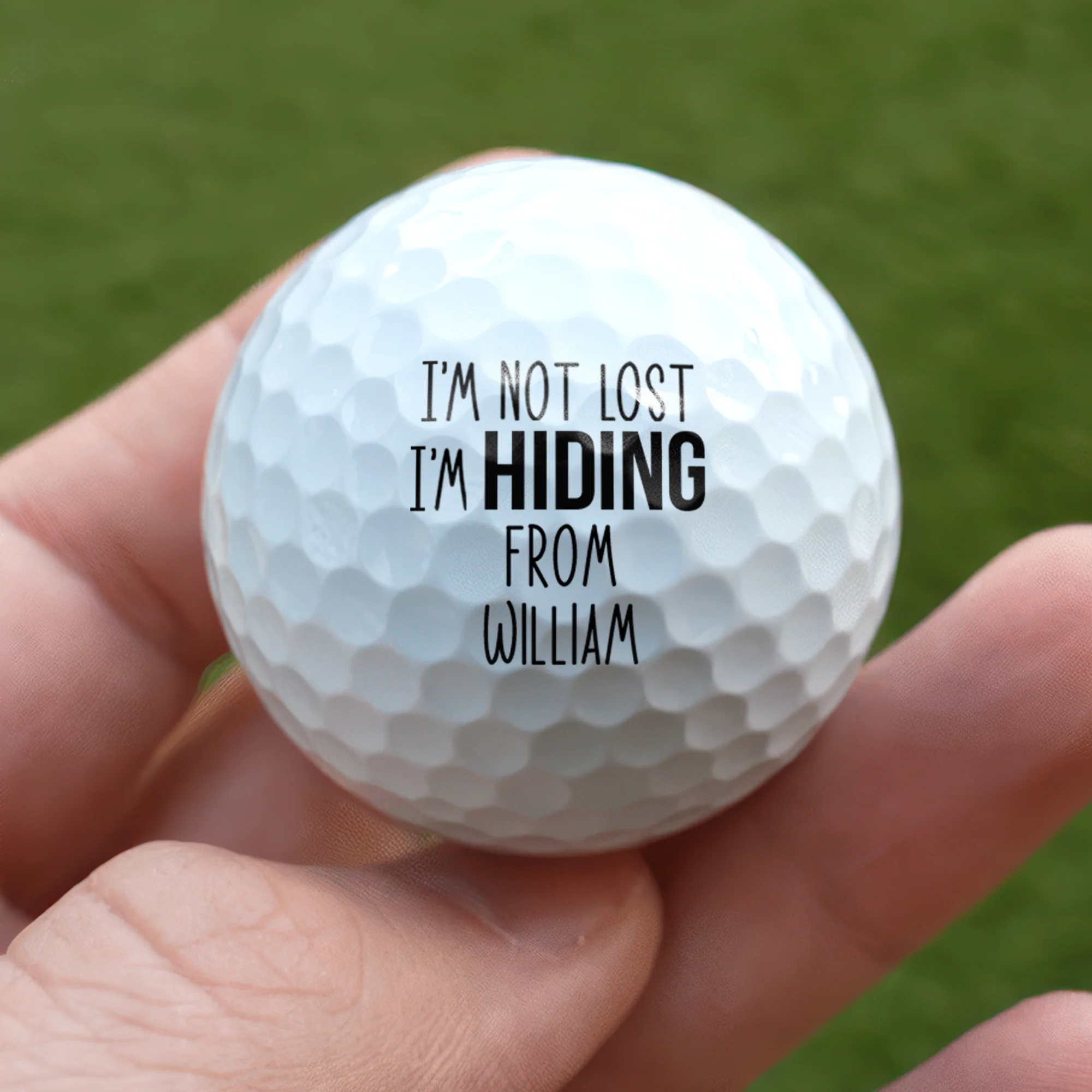 Custom Name I'm Not Lost I'm Hiding Golf Ball LM32 899855 - Image 3