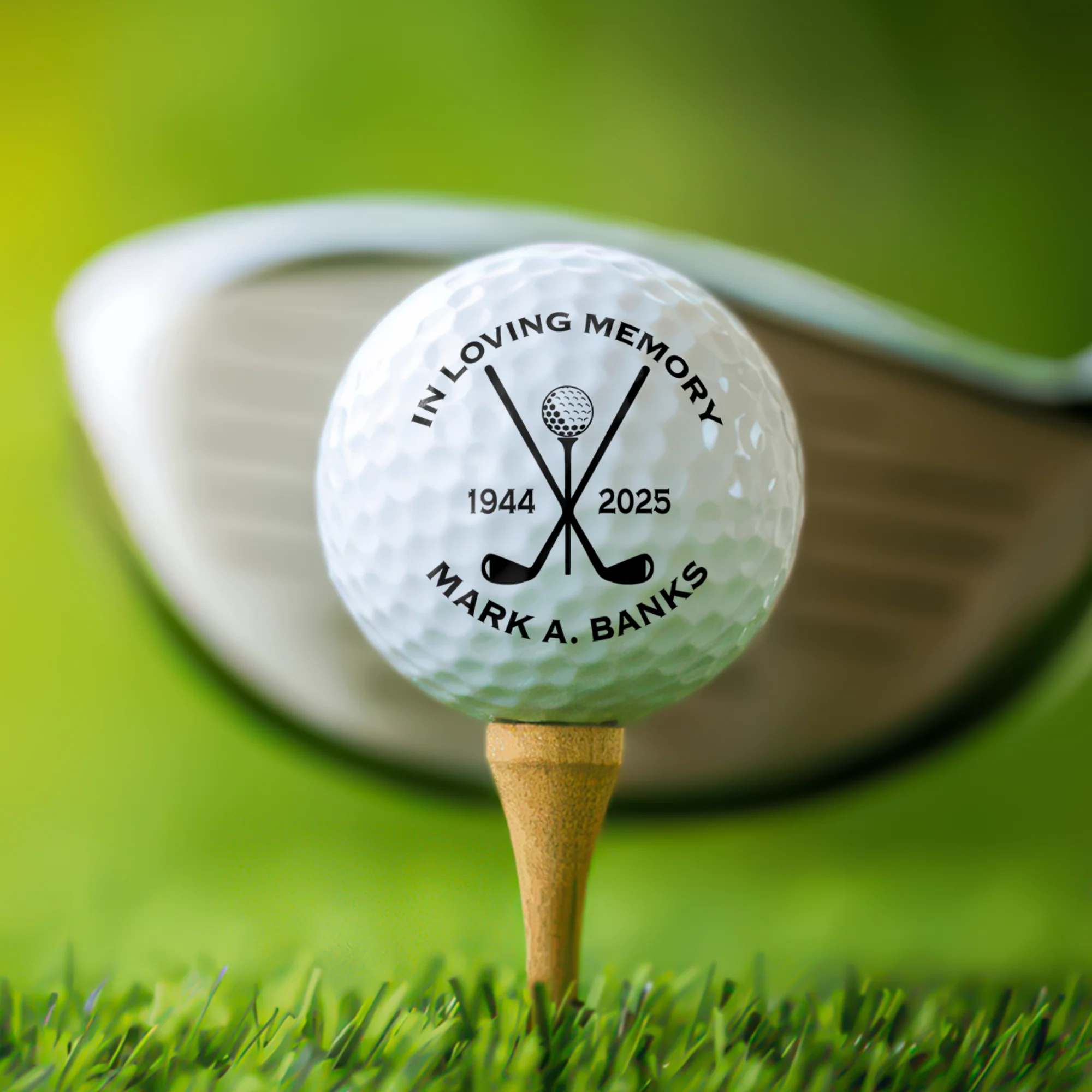 Custom Name In Loving Memory Golf Ball Perfect Gift for Golf Lovers TH10 898155 - Image 2