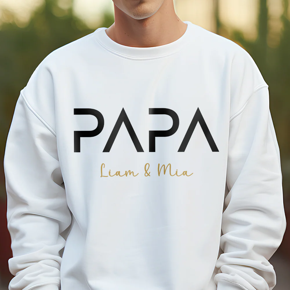 Custom Name Papa Bright Shirt Father's Day Gift HO82 902738 - Image 4