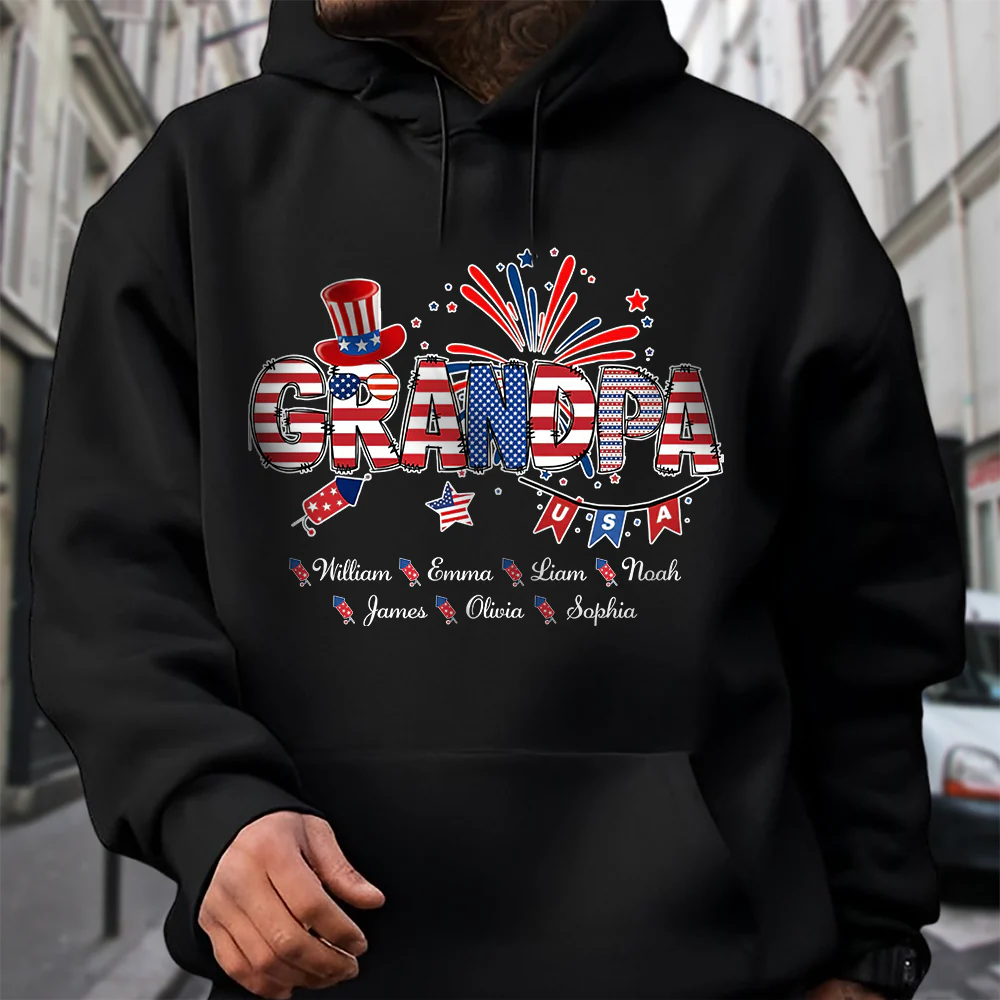 Custom Name Patriotic 4th of July Dark Shirt Gift For Family CH07 910560 - Image 6