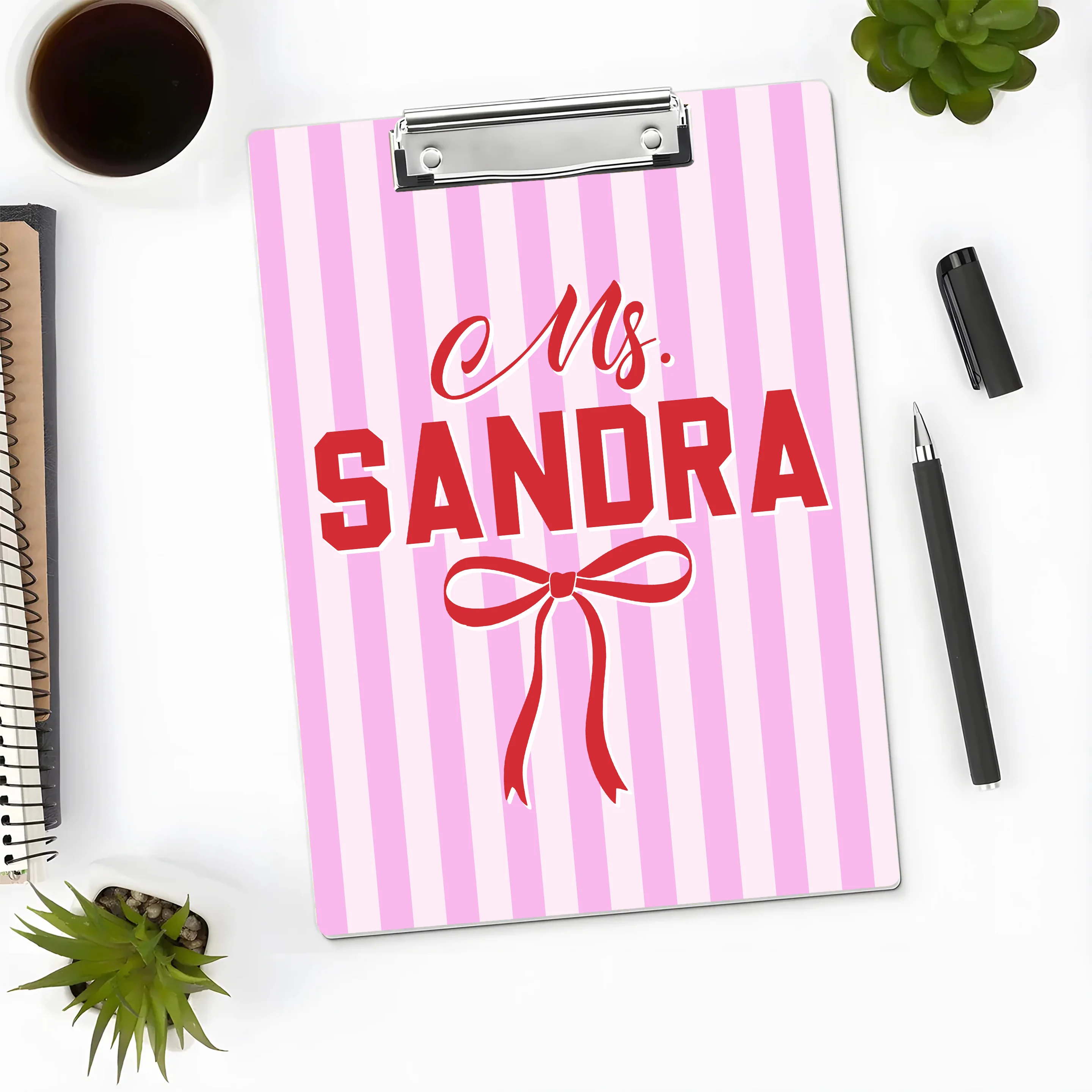 Custom Name Teacher Clipboard, Personalized Acrylic Paper, Appreciation Gift HO82 902906 - Image 2