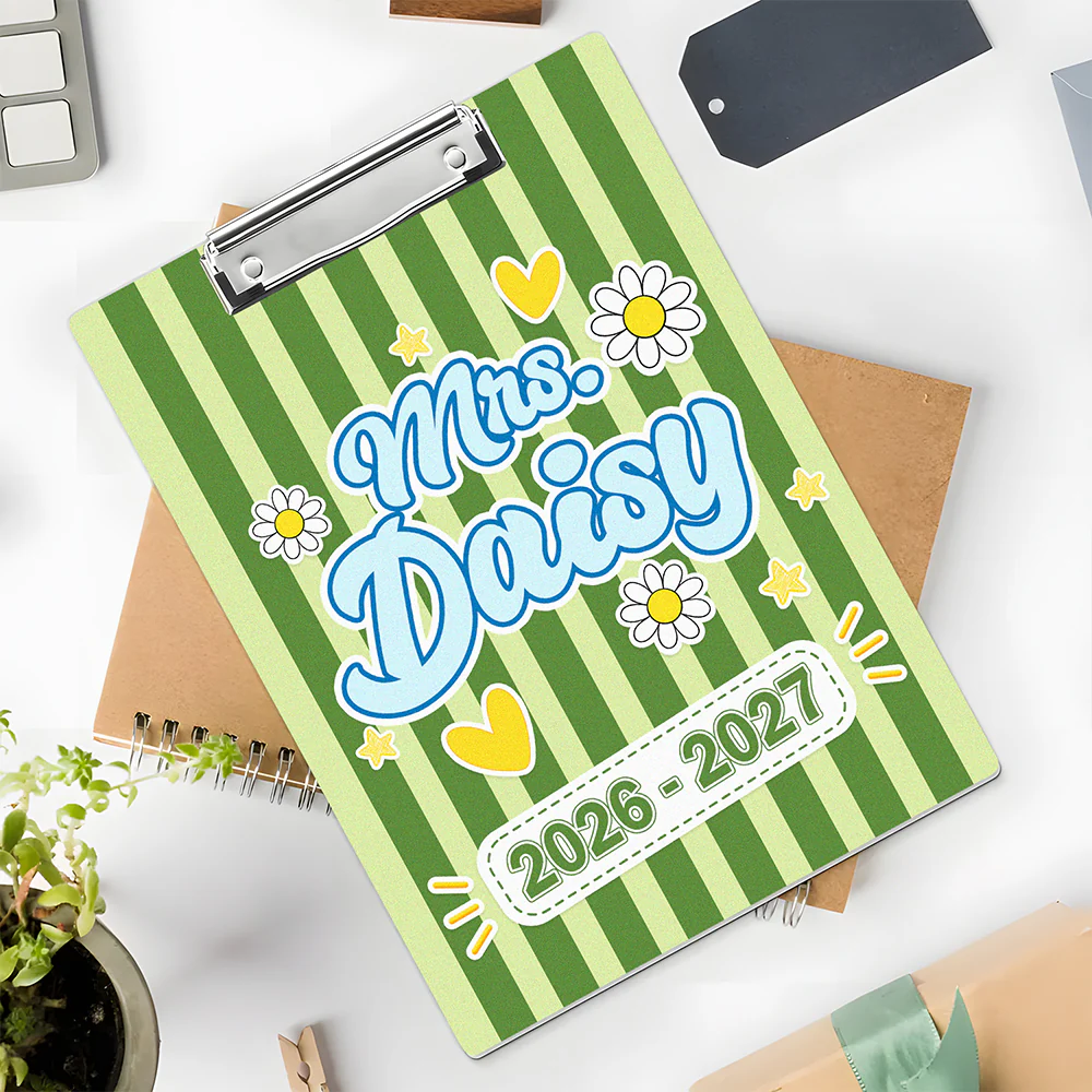 Custom Name Teacher Clipboard, Personalized Back to School Classroom Accessory LM32 669399 - Image 6