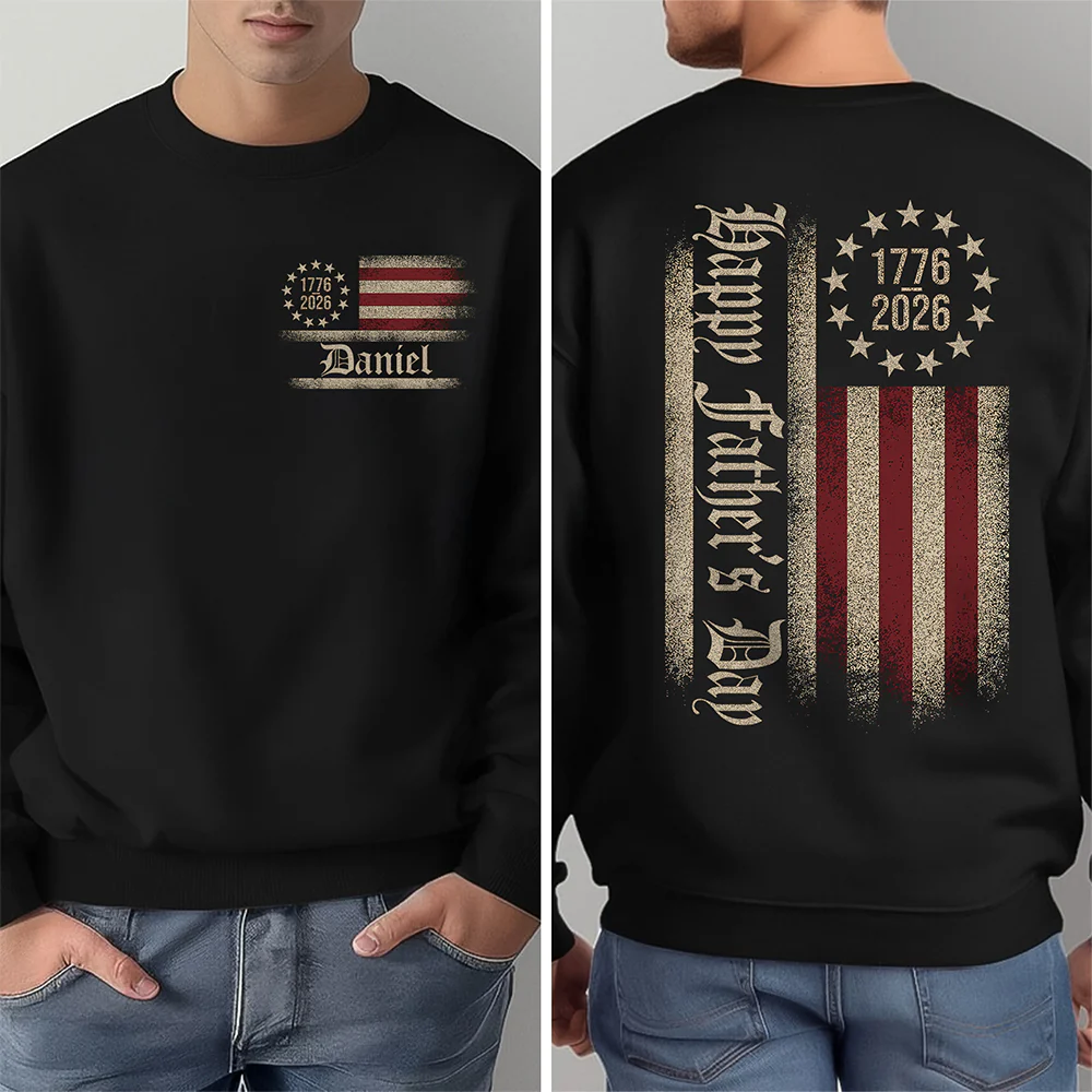 Custom Name USA 250th Anniversary Front & Back Shirt HA75 920940 - Image 2