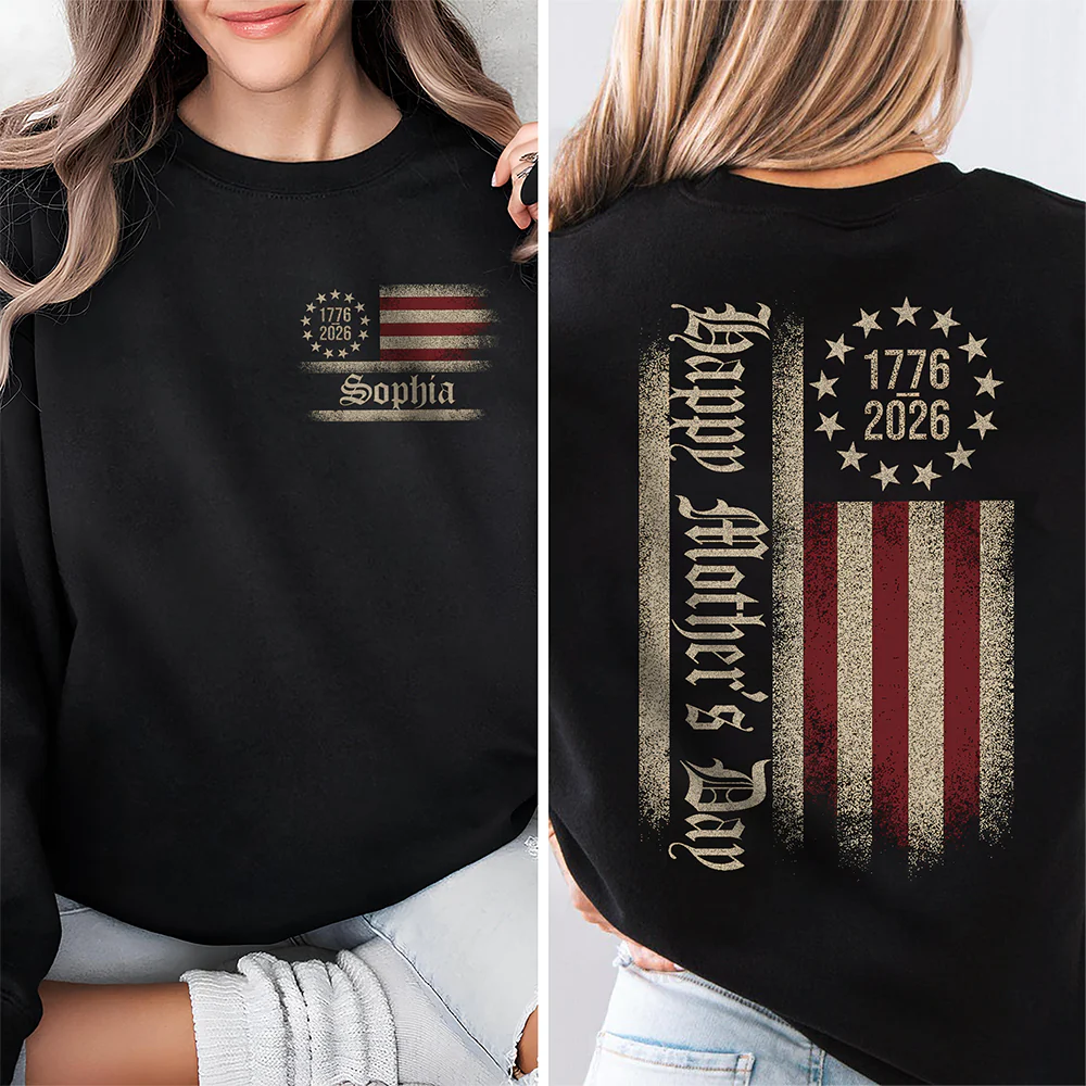 Custom Name USA 250th Anniversary Front & Back Shirt HA75 920940 - Image 3