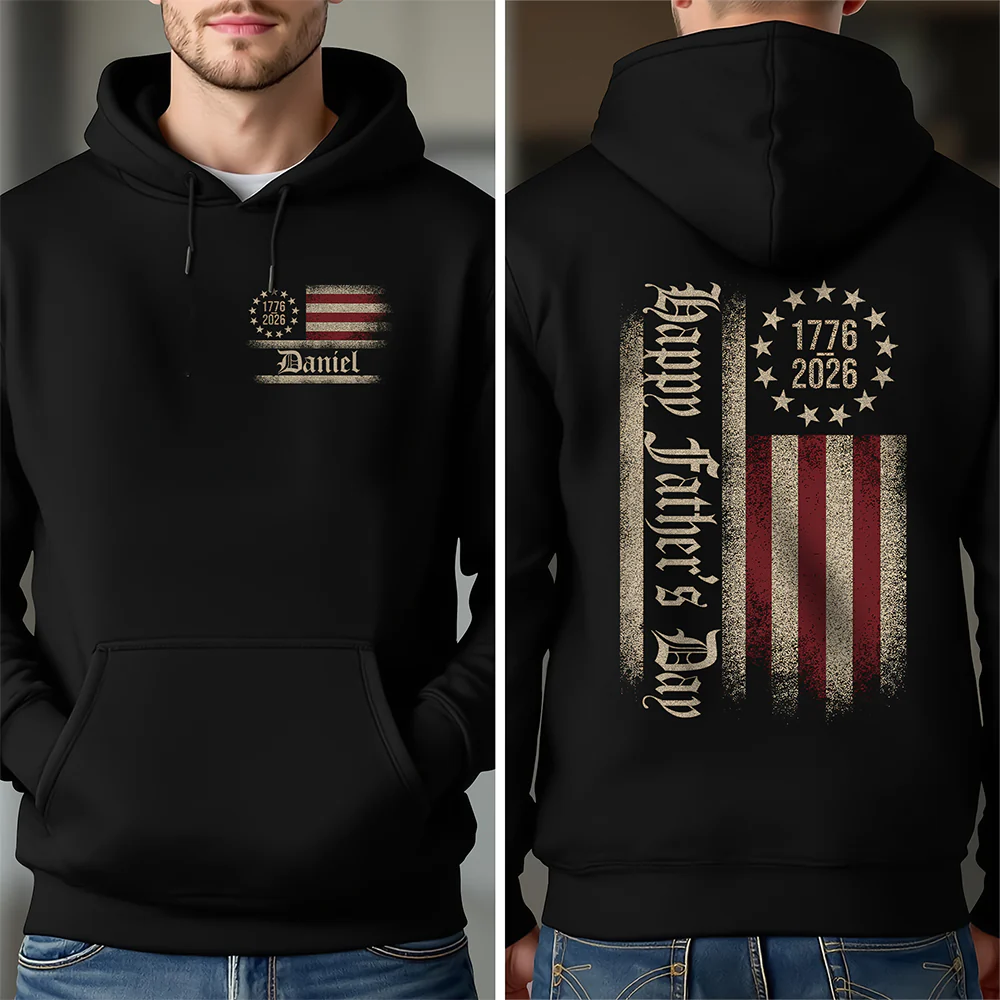 Custom Name USA 250th Anniversary Front & Back Shirt HA75 920940 - Image 5