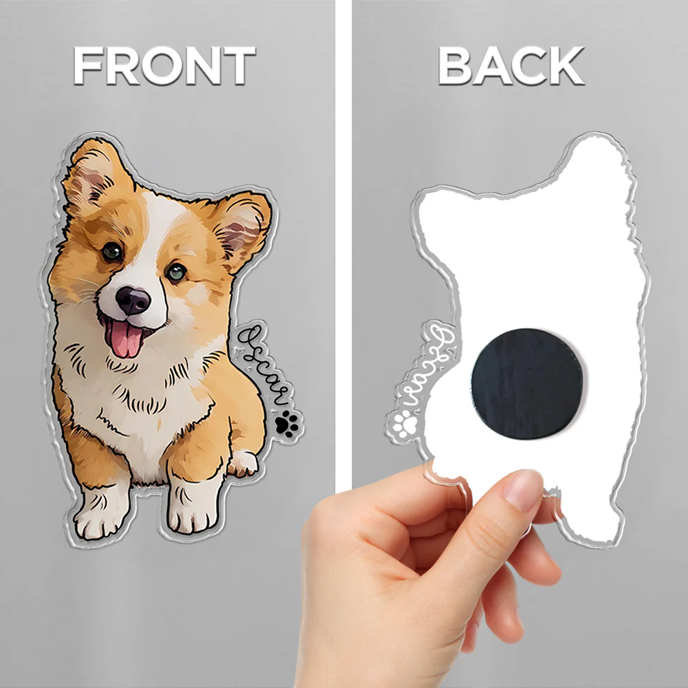 Custom Pet Photo Acrylic Magnet Gift For Pet Lovers HO82 900778 - Image 2