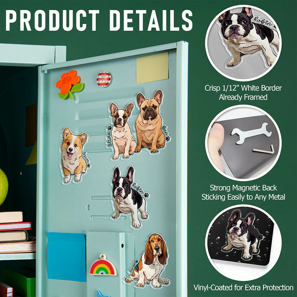 Custom Pet Photo Acrylic Magnet Gift For Pet Lovers HO82 900778 - Image 4