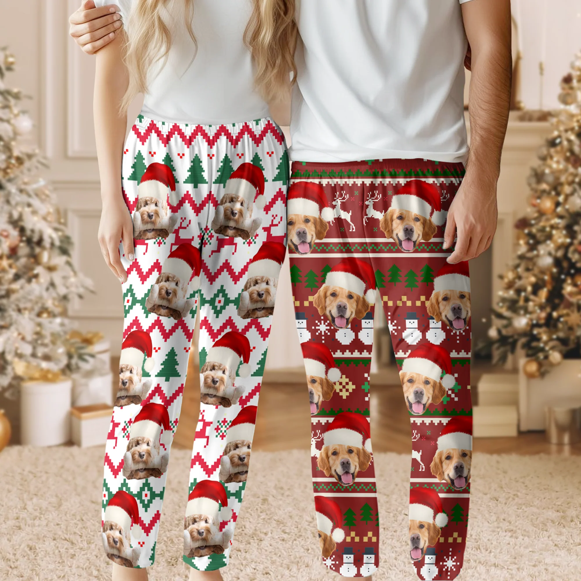 Custom Pet Photo Christmas Holiday Pajamas CH07 896112 - Image 8