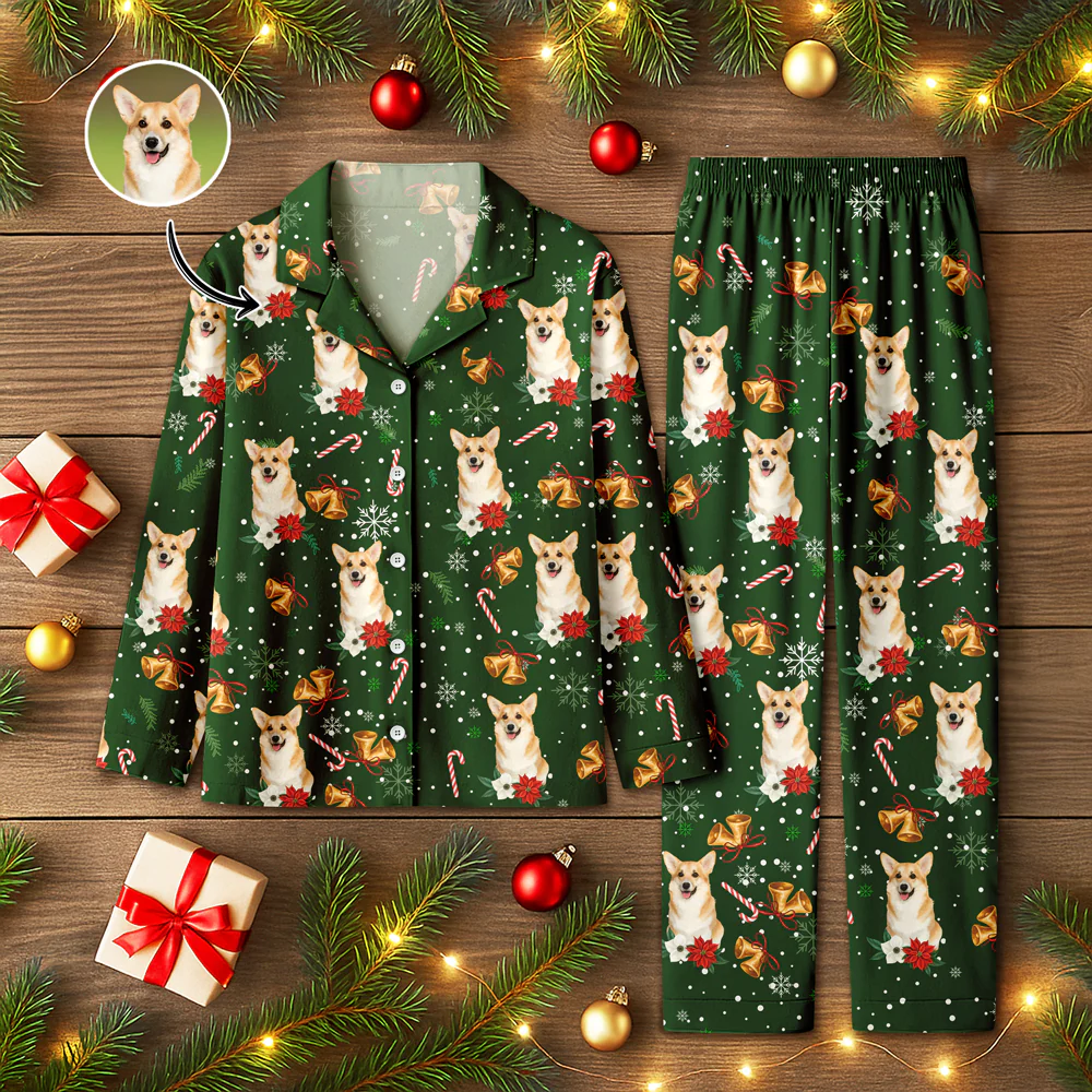 Custom Pet Photo Christmas Pajamas Gift For Pet Lovers TH10 896047 - Image 4