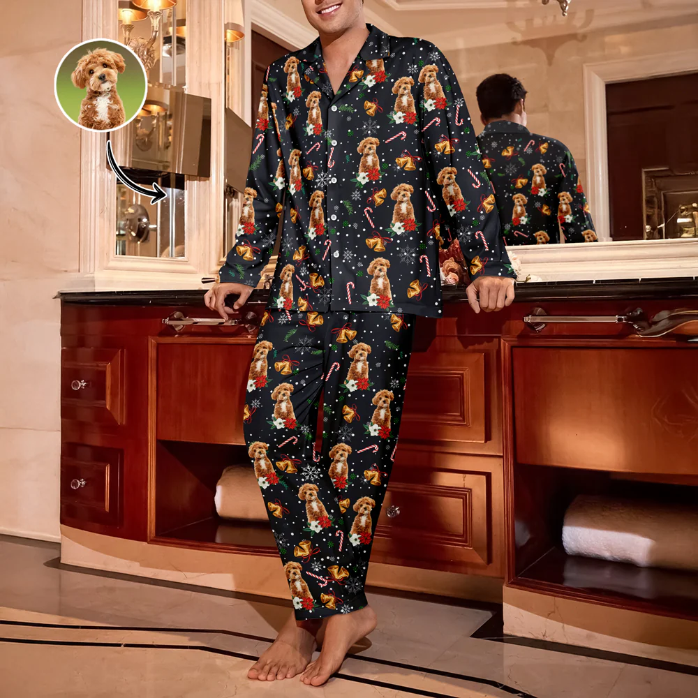 Custom Pet Photo Christmas Pajamas Gift For Pet Lovers TH10 896047 - Image 5