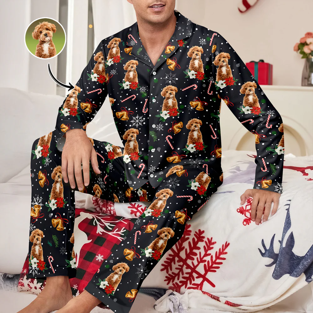 Custom Pet Photo Christmas Pajamas Gift For Pet Lovers TH10 896047 - Image 9
