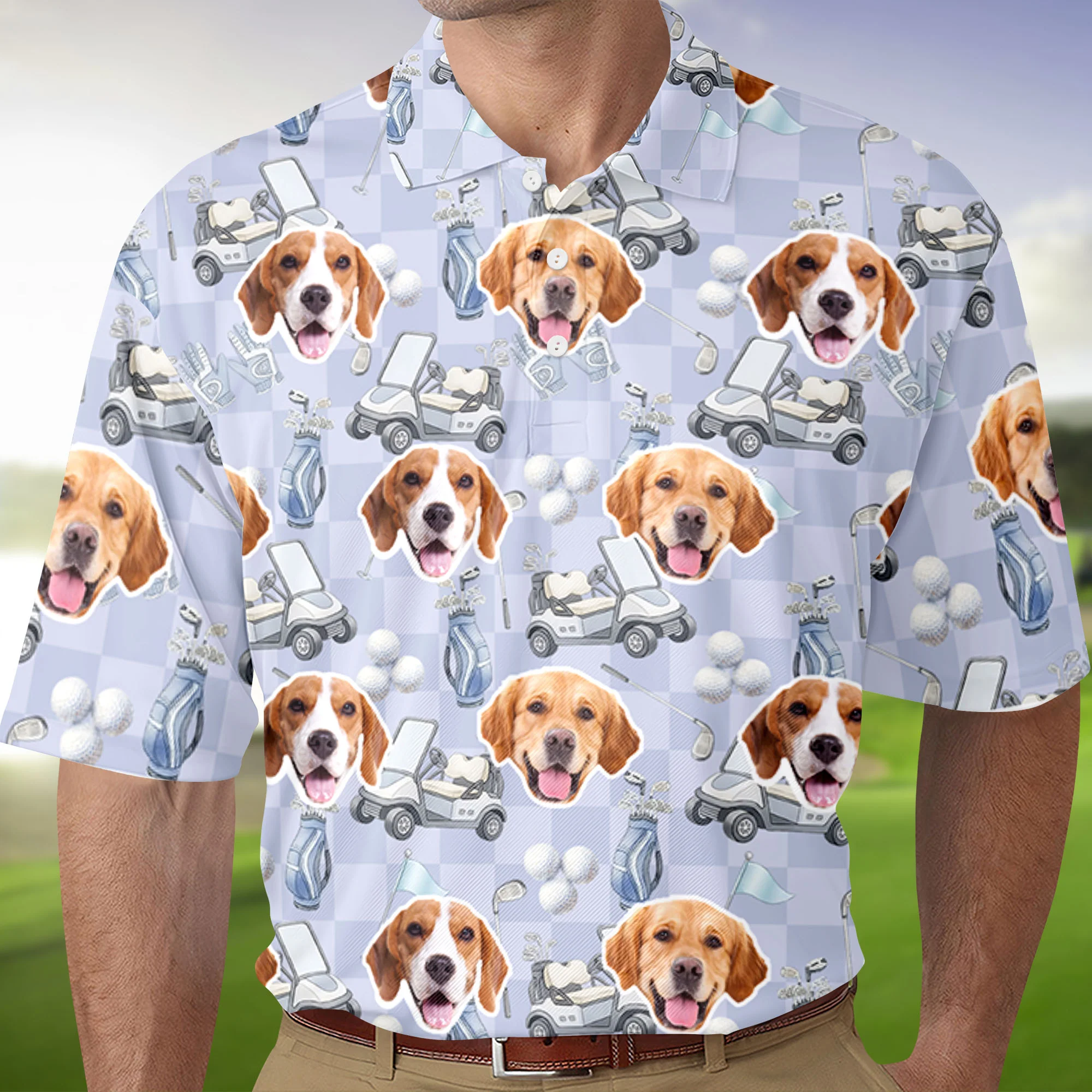 Custom Pet Photo Golf Polo Shirt Gift For Golfer, Golf Lovers, Dog Cat Lovers HO82 900840 - Image 6