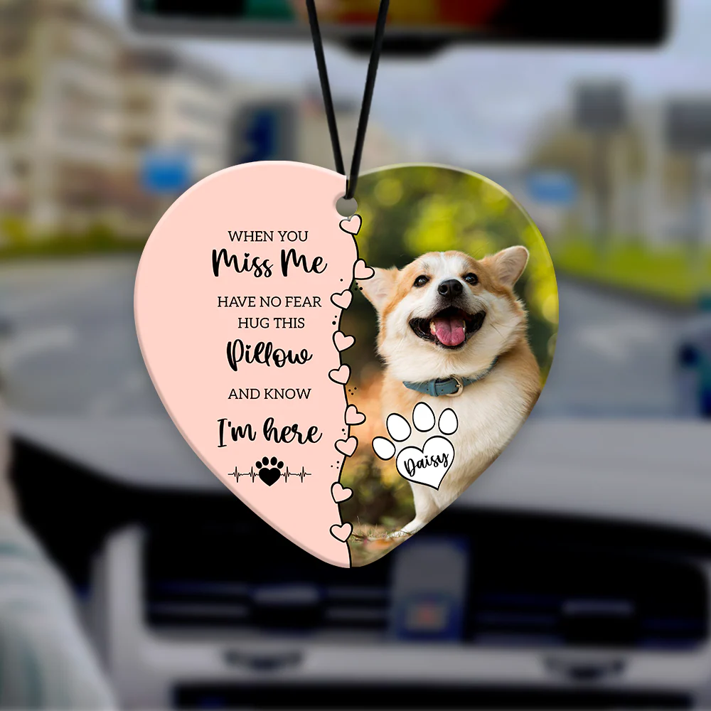 Custom Pet Photo Memorial Car Hanging Gift For Pet Lovers TH10 898471 - Image 6