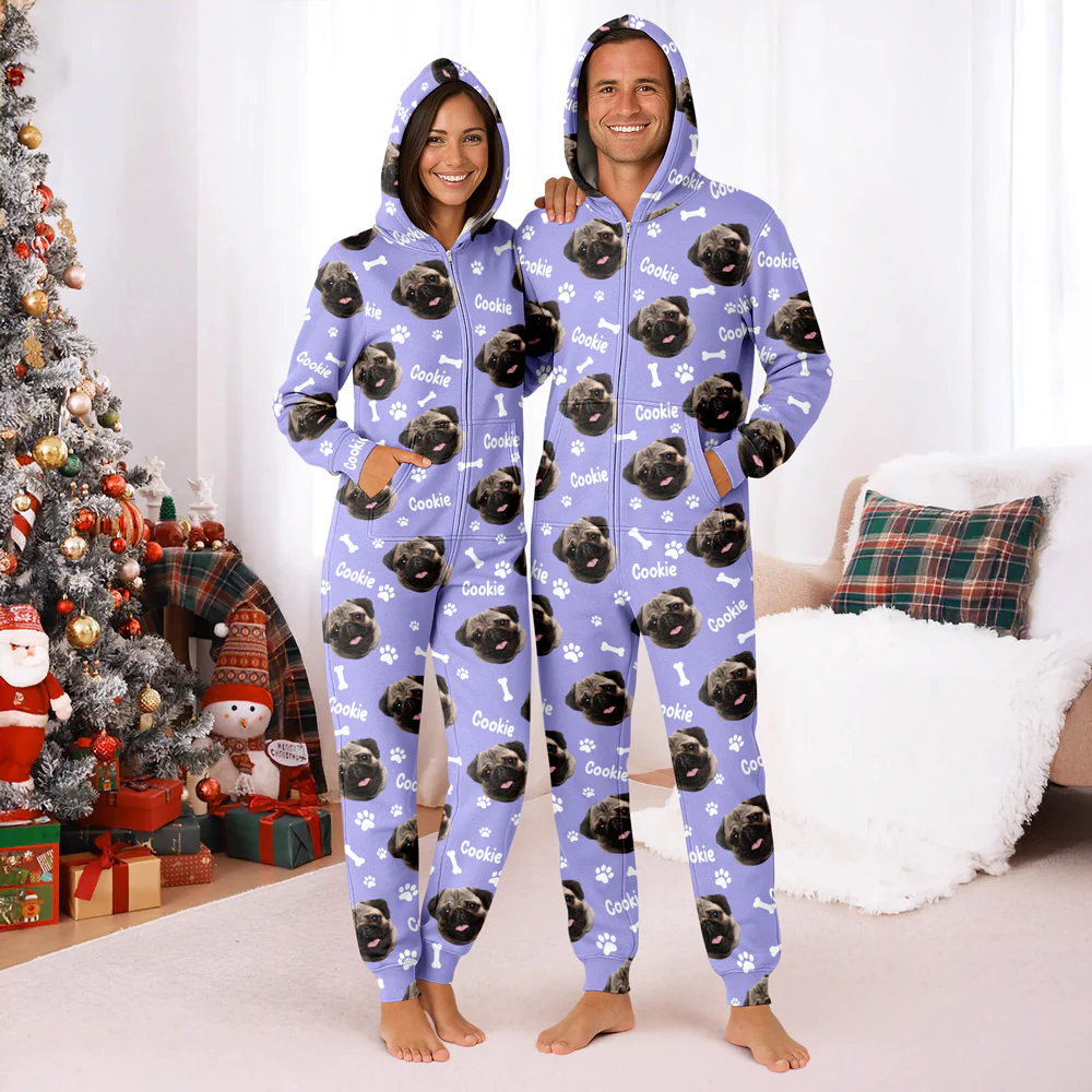 Custom Pet Photo Onesie Pajamas Gift For Pet Lovers CH07 899666 - Image 6
