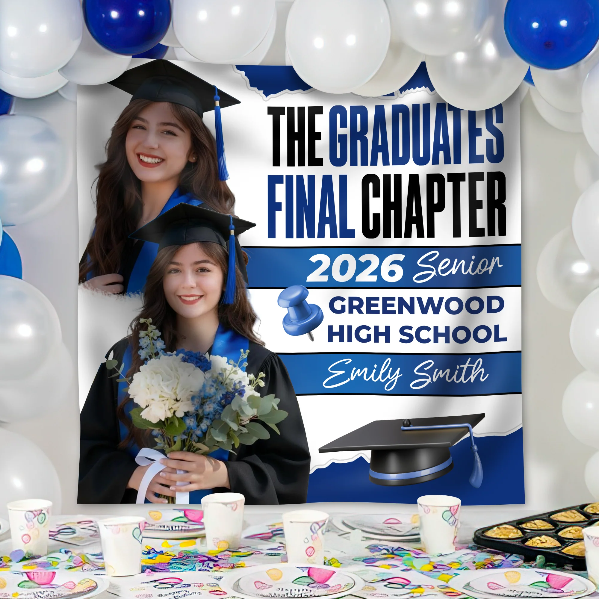 Custom Photo 2026 Senior Graduation Party Backdrop LM32 899493 - Image 4