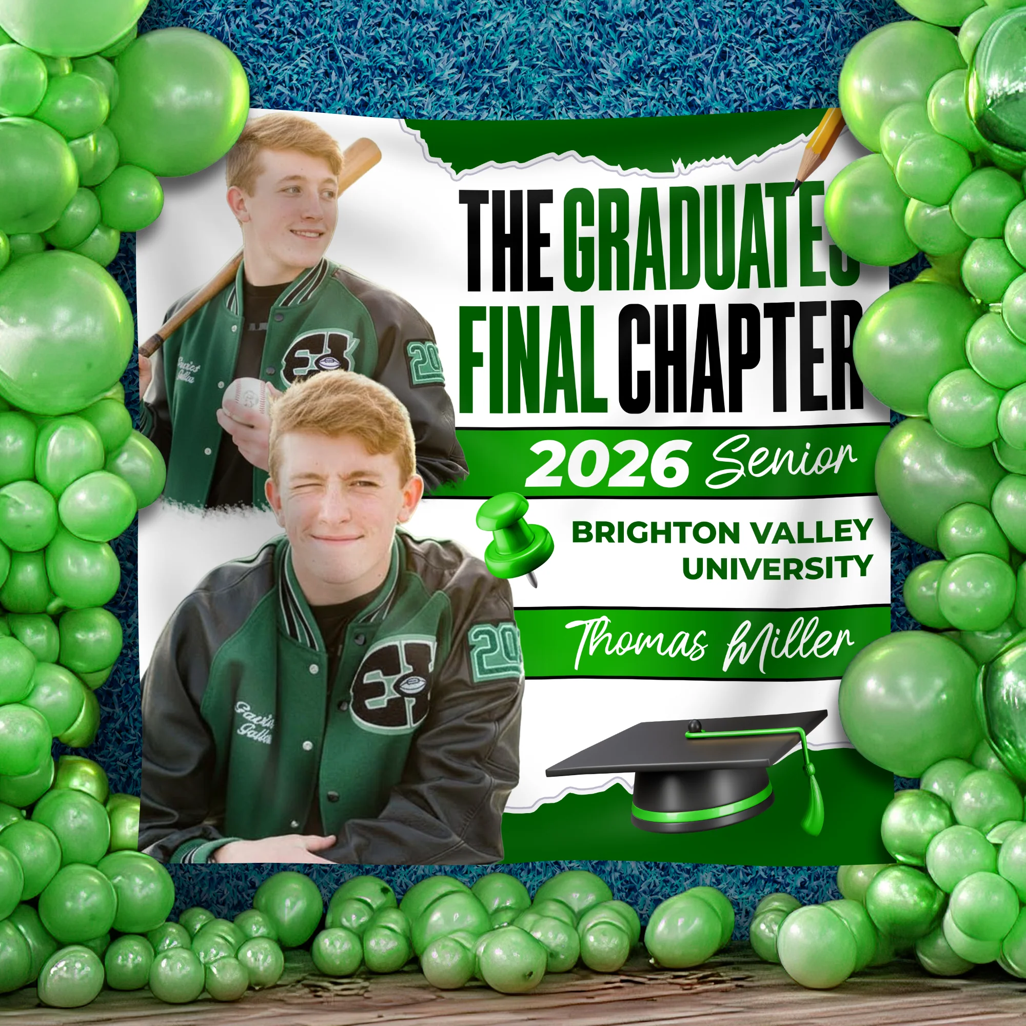 Custom Photo 2026 Senior Graduation Party Backdrop LM32 899493 - Image 5