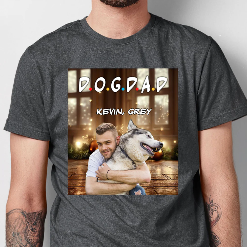 Custom Photo A Dog Mom Dad Version Dark Shirt TH10 894341 - Image 3