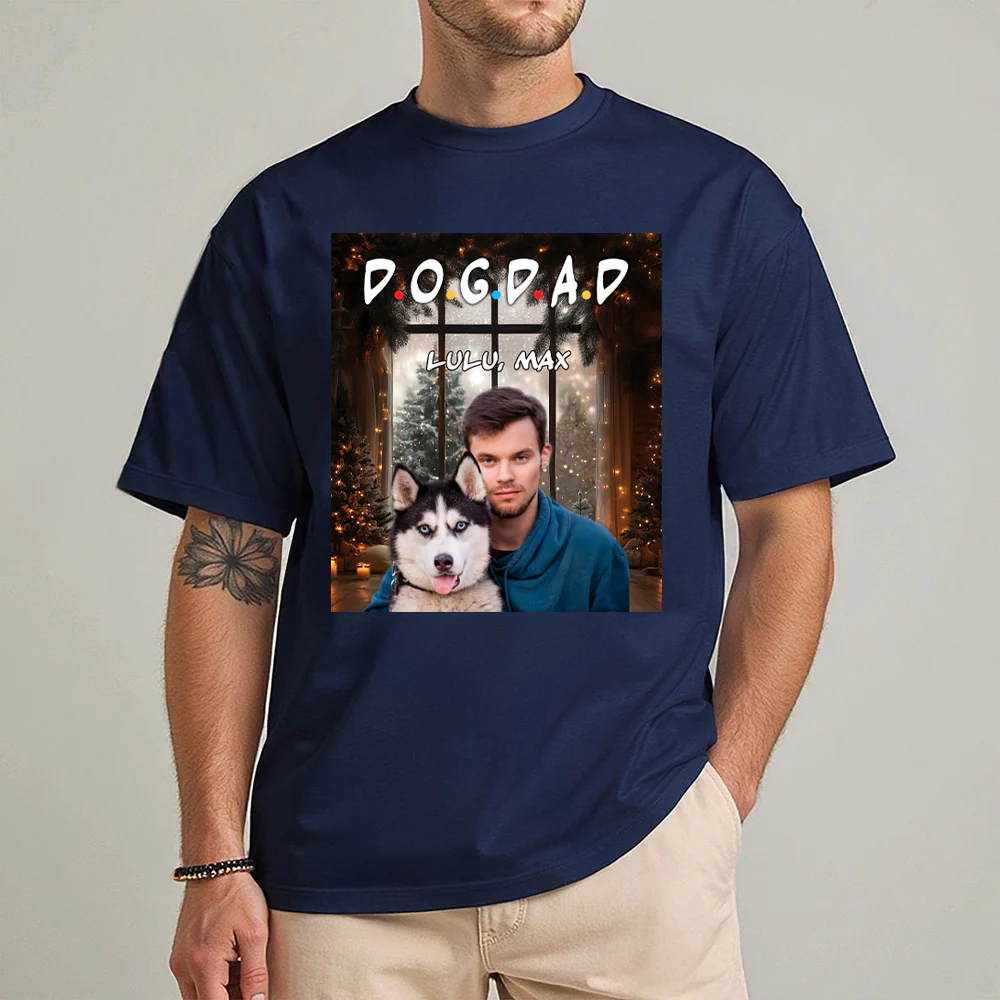 Custom Photo A Dog Mom Dad Version Dark Shirt TH10 894341 - Image 4