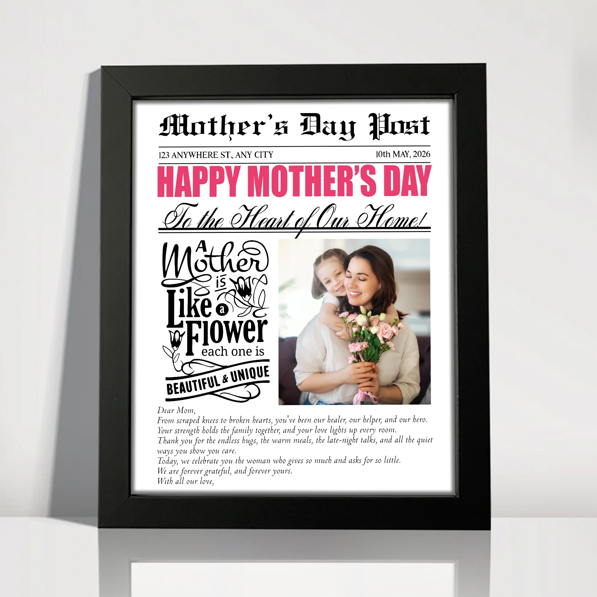 Custom Photo A Mother Is Like a Flower Picture Frame Mother's Day Gift HA75 920684 - Image 7