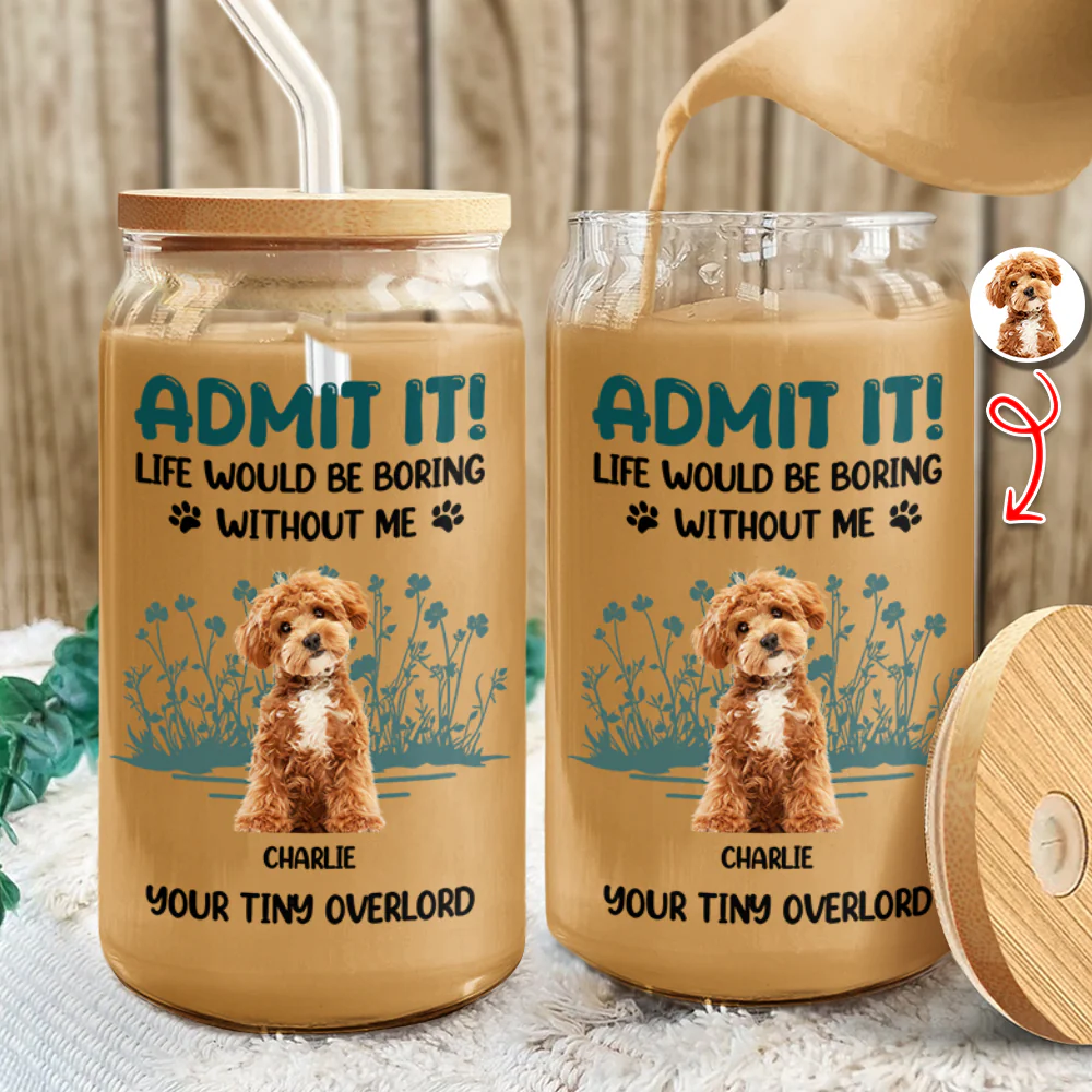 Custom Photo Admit It - Personalized Glass Can With Lid HO82 894670 - Image 9