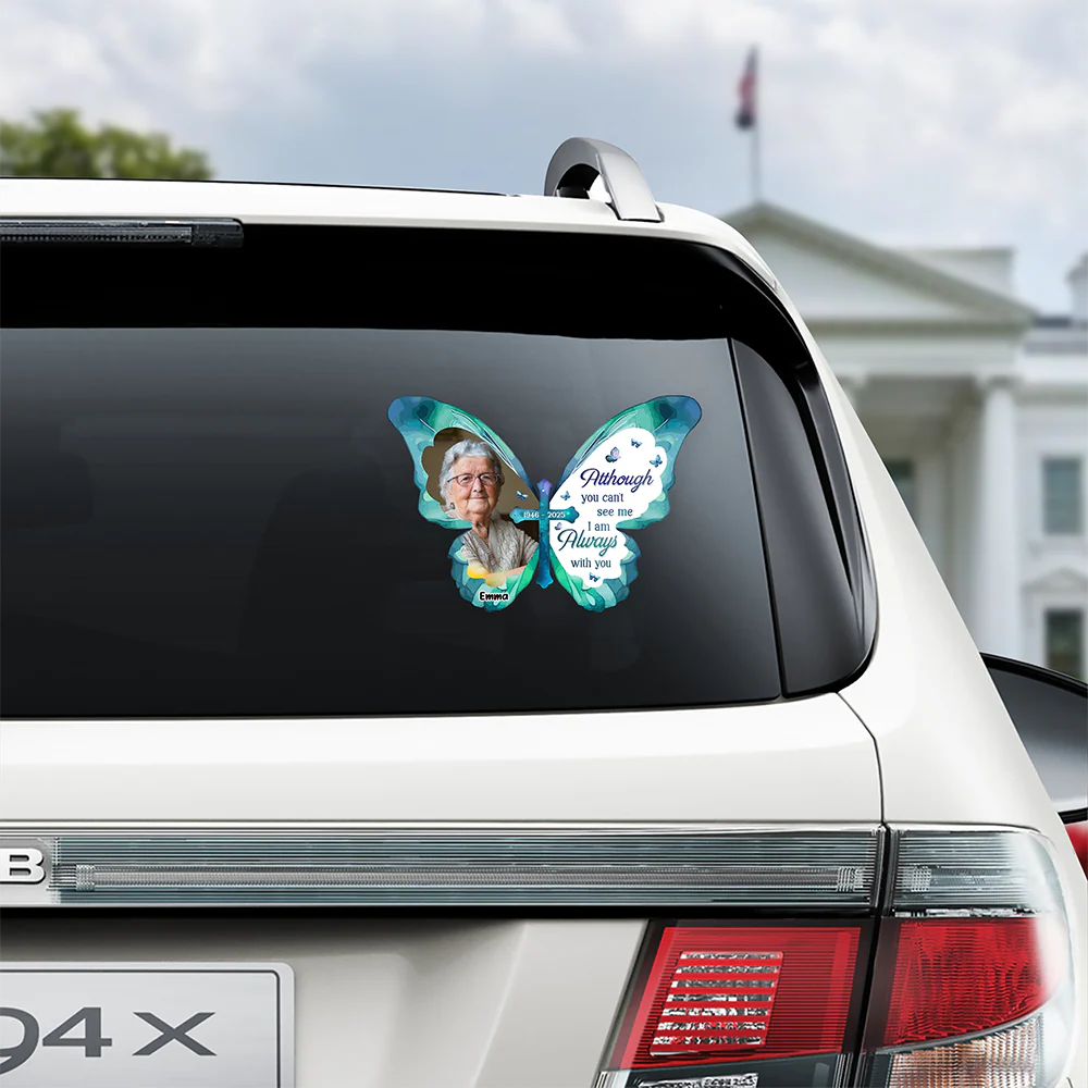 Custom Photo Always Loved Never Forgotten Forever Missed Memorial Car Window Decal Sticker HO82 901102 - Image 4