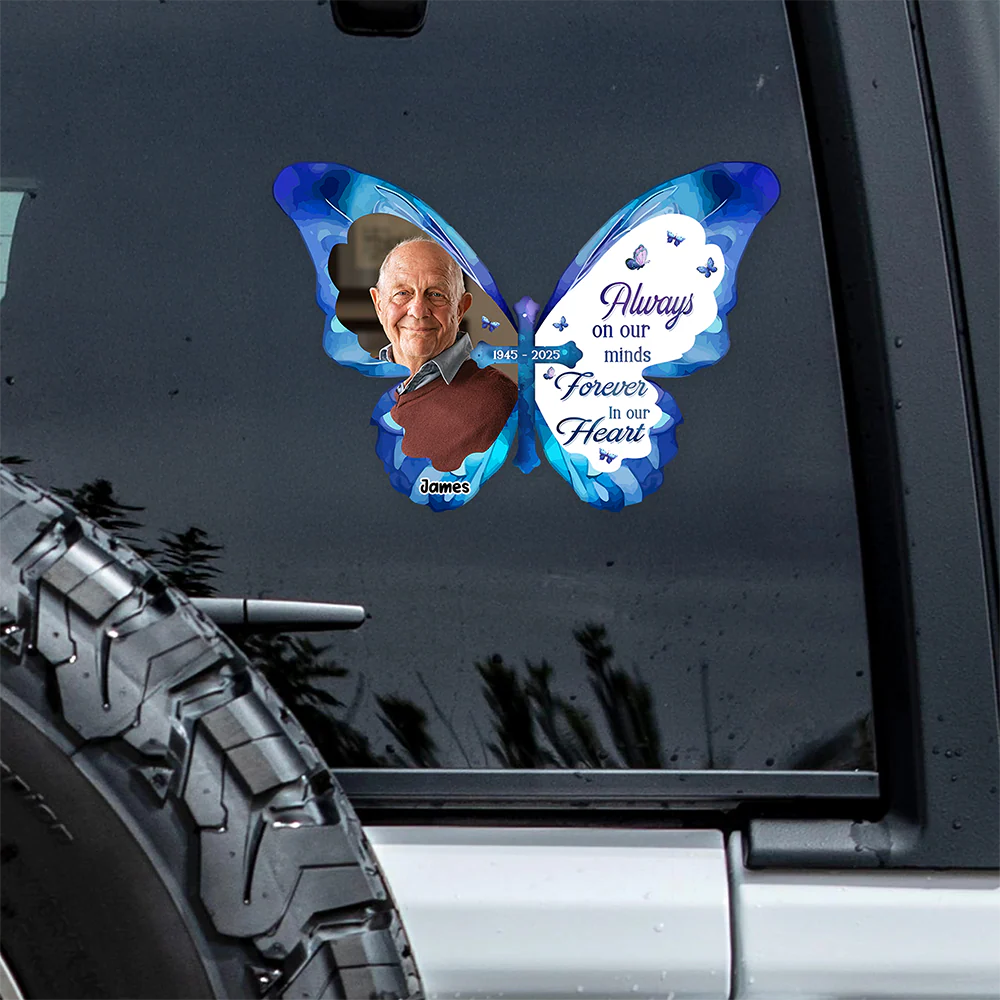 Custom Photo Always Loved Never Forgotten Forever Missed Memorial Car Window Decal Sticker HO82 901102 - Image 6