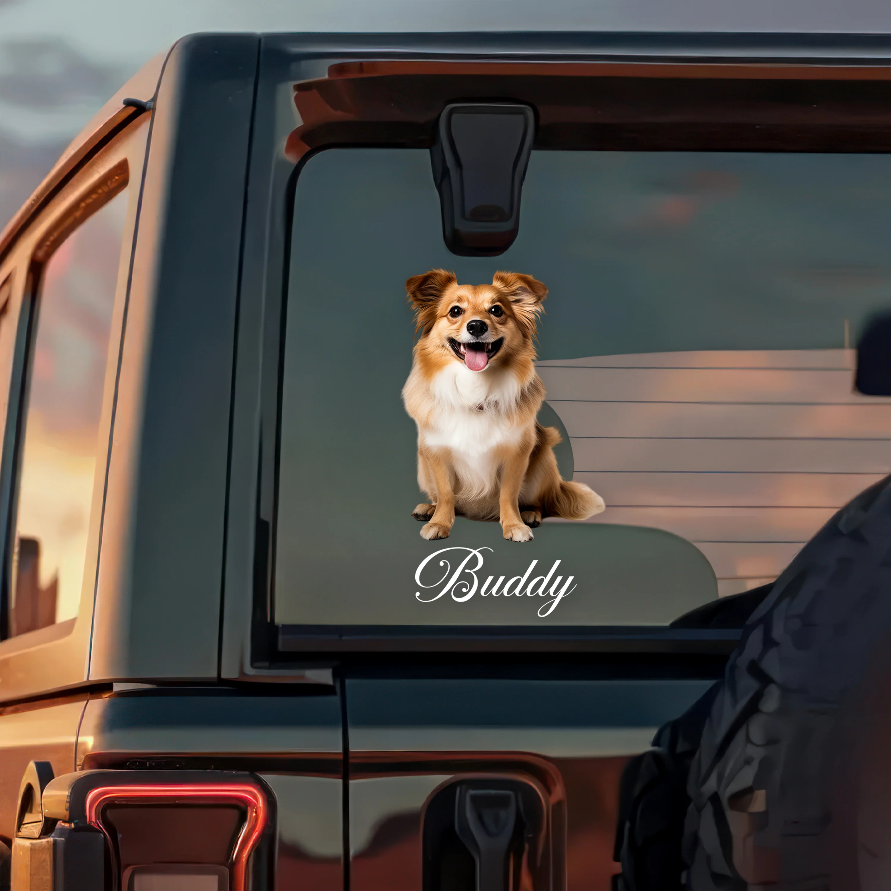 Custom Photo And Name Dog Cat Car Window Decal Sticker HA75 898162 - Image 4