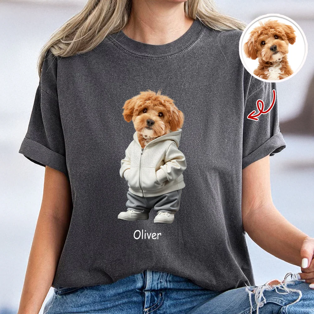 Custom Photo And Name Dog Cat Comfort Shirt HA75 897628 - Image 3