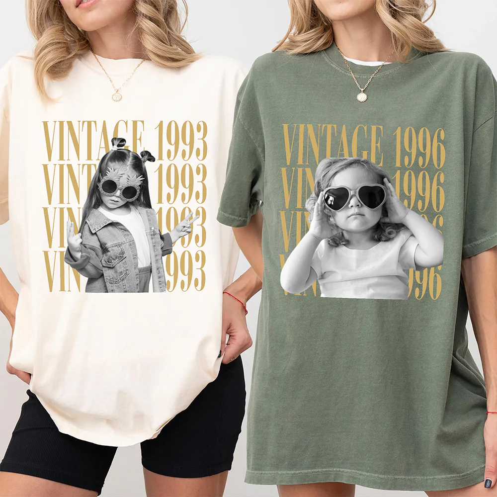 Custom Photo And Year Shirt, Retro Birthday Gift Comfort Shirt For Dad, Mom & Friends HA75 921556 - Image 10